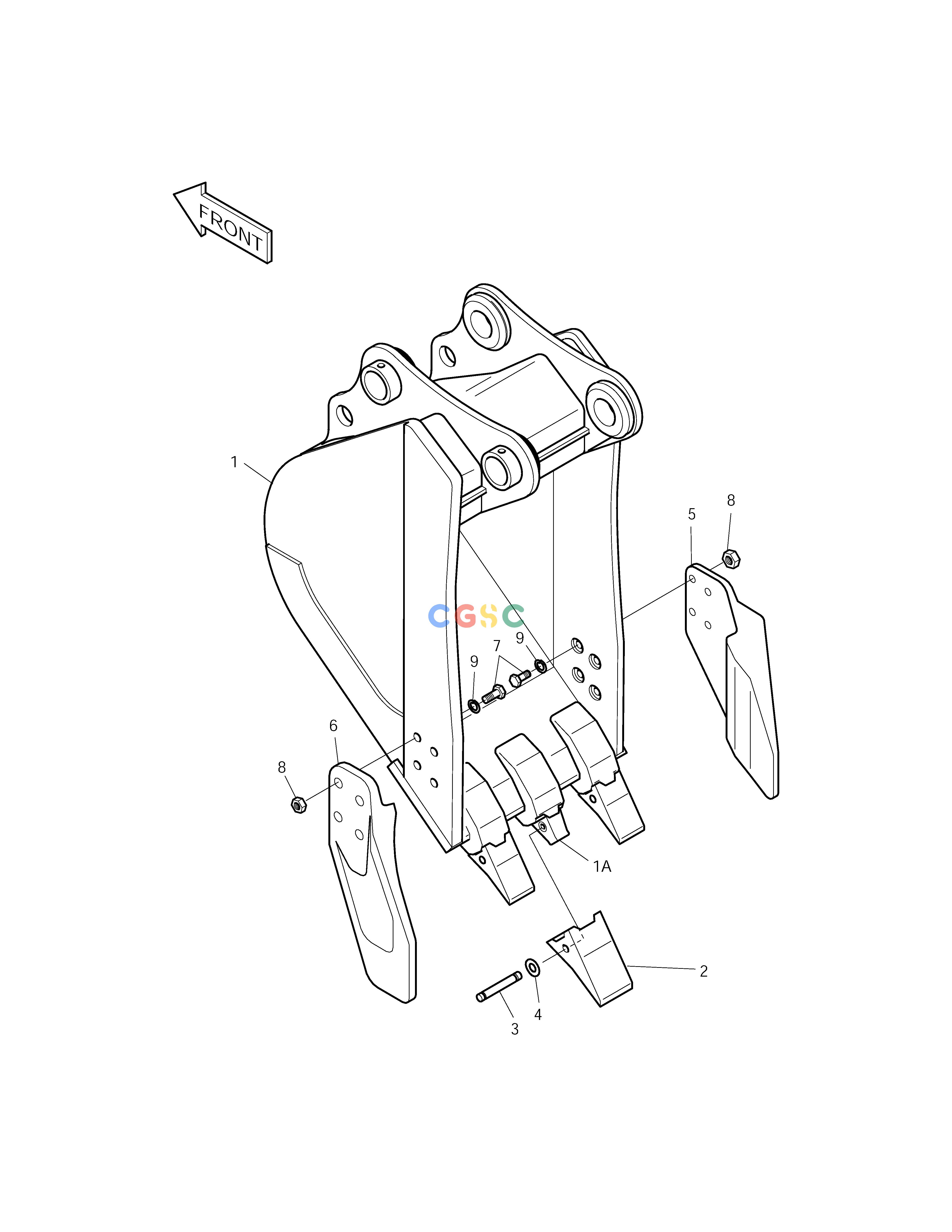 斗山零件查询BUCKET-0.45m³ SOLAR 170LC-V Doosan parts catalog online