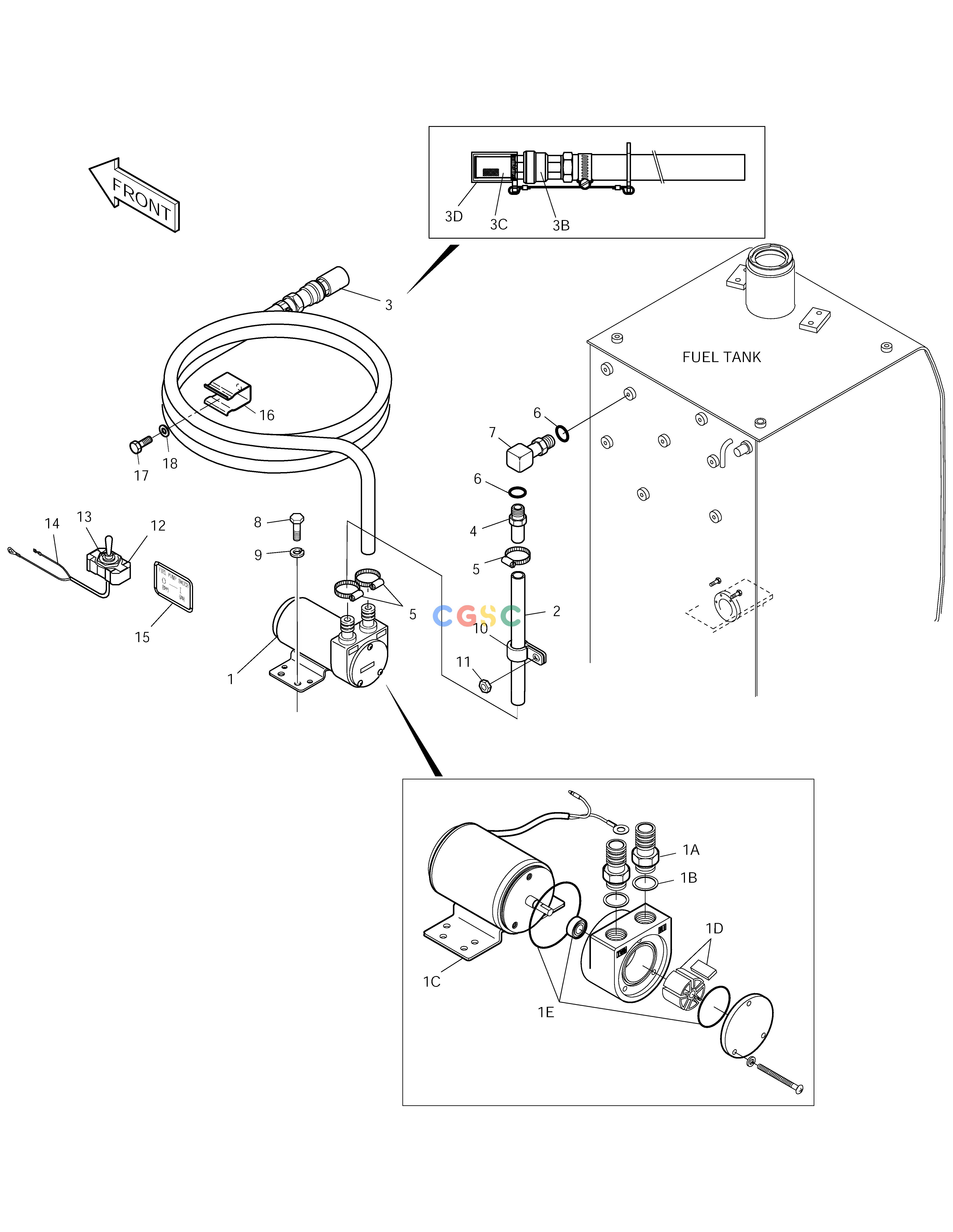 斗山零件查询FUEL FILLER PUMP SOLAR 170LC-V Doosan parts catalog online
