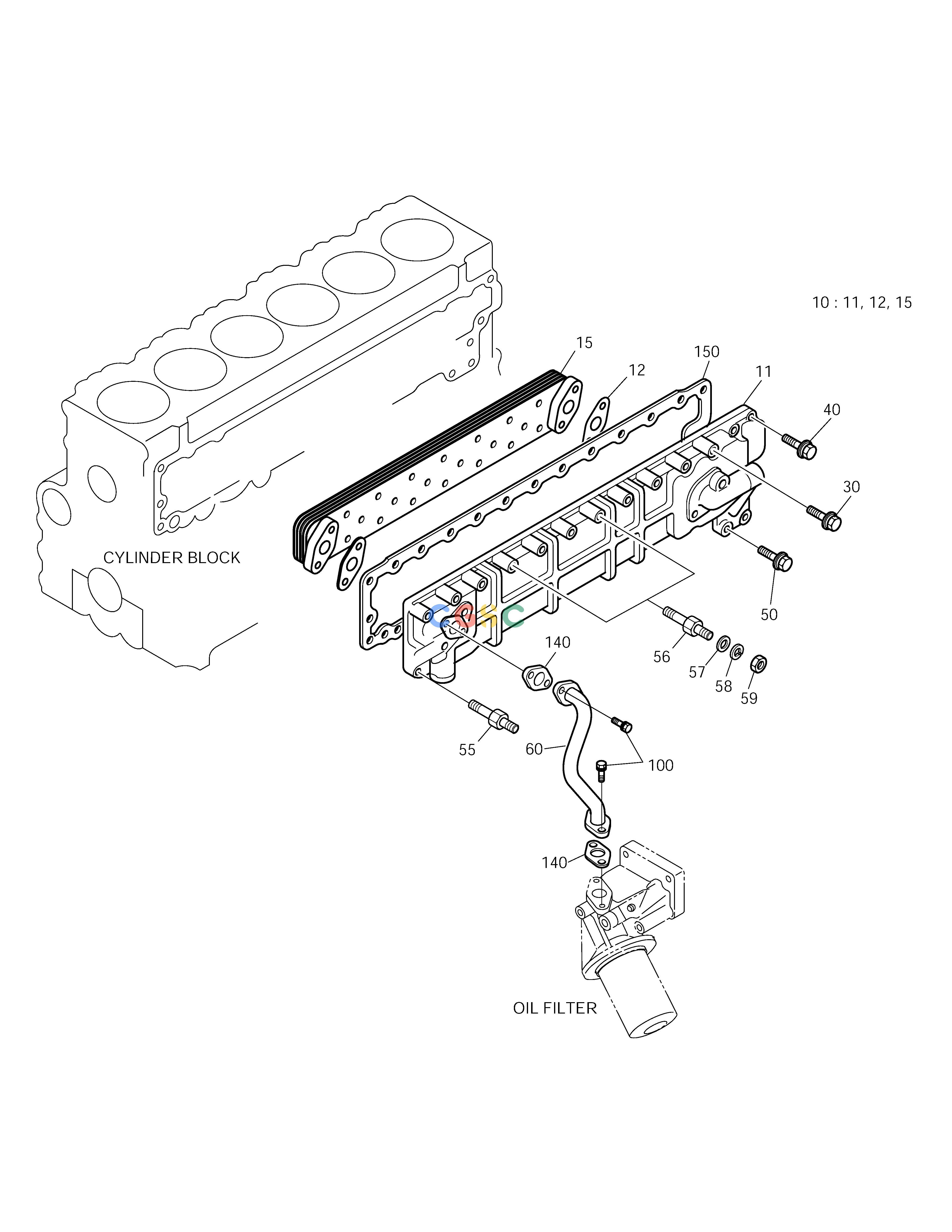 斗山零件查询OIL COOLER SOLAR 255LC-V Doosan parts catalog online