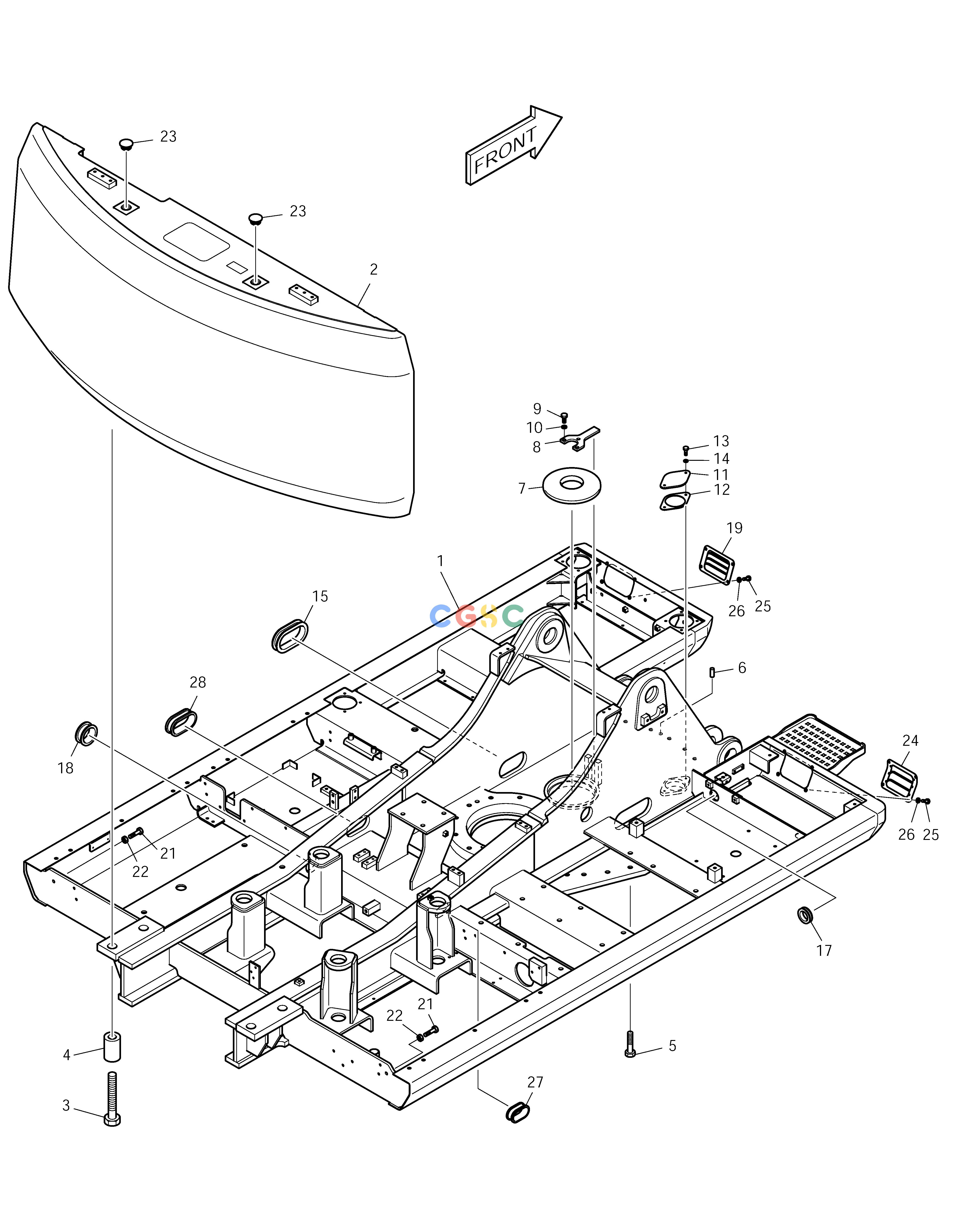 斗山零件查询MAIN FRAME SOLAR 255LC-V Doosan parts catalog online