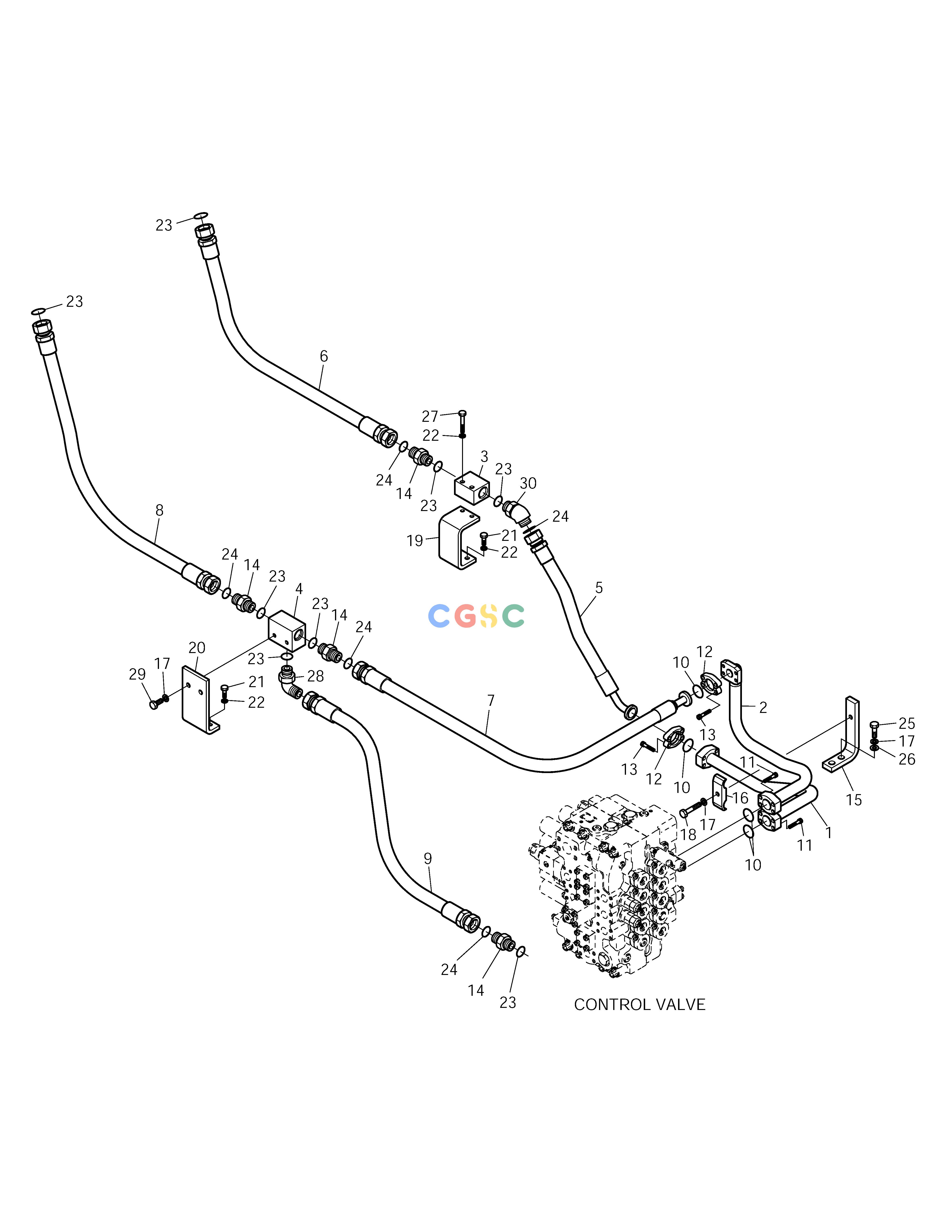 斗山零件查询BREAKER PIPING SOLAR 255LC-V Doosan parts catalog online