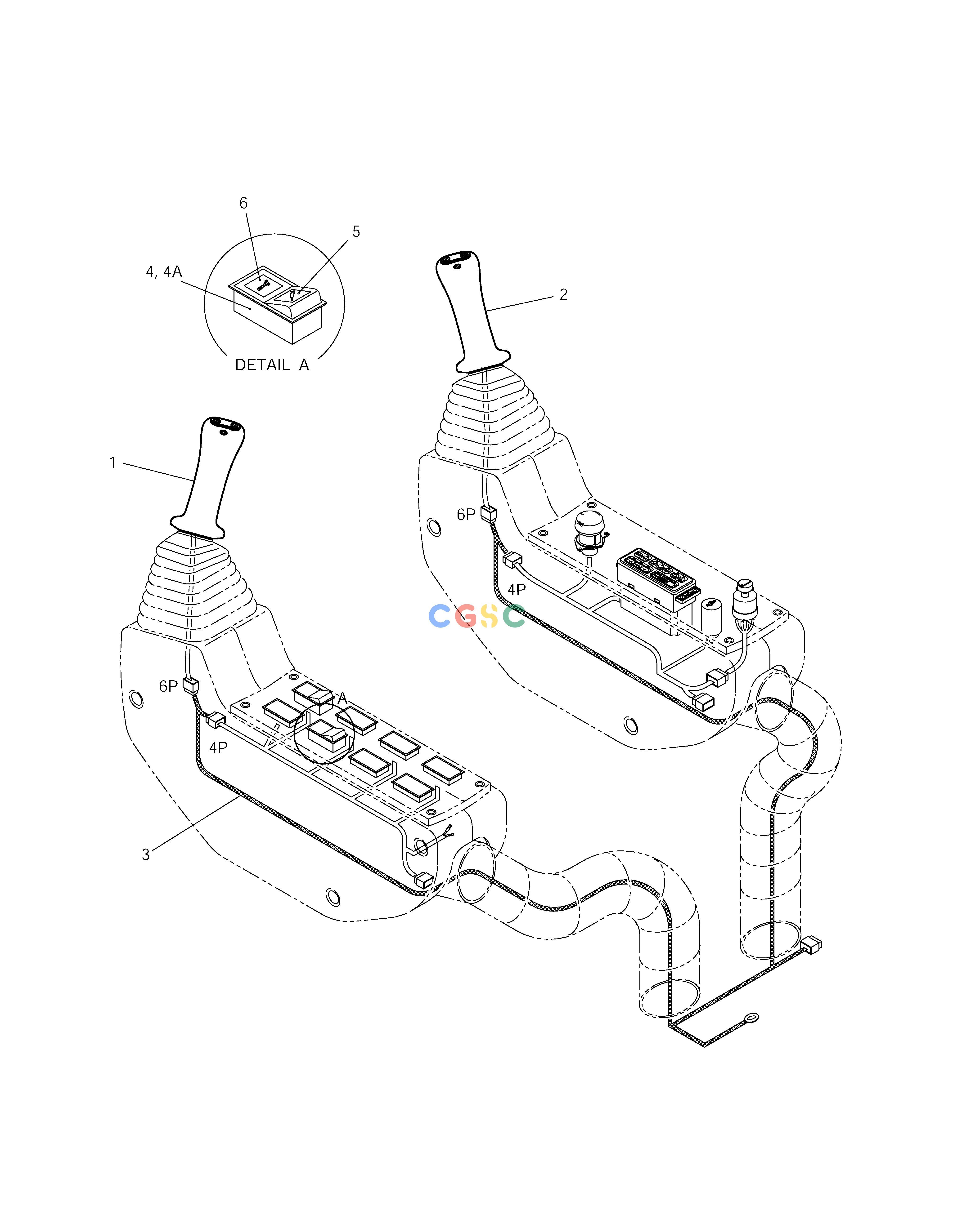 斗山零件查询JOYSTICK VALVE ASS'Y-3 SWITCH SOLAR 255LC-V Doosan parts catalog online