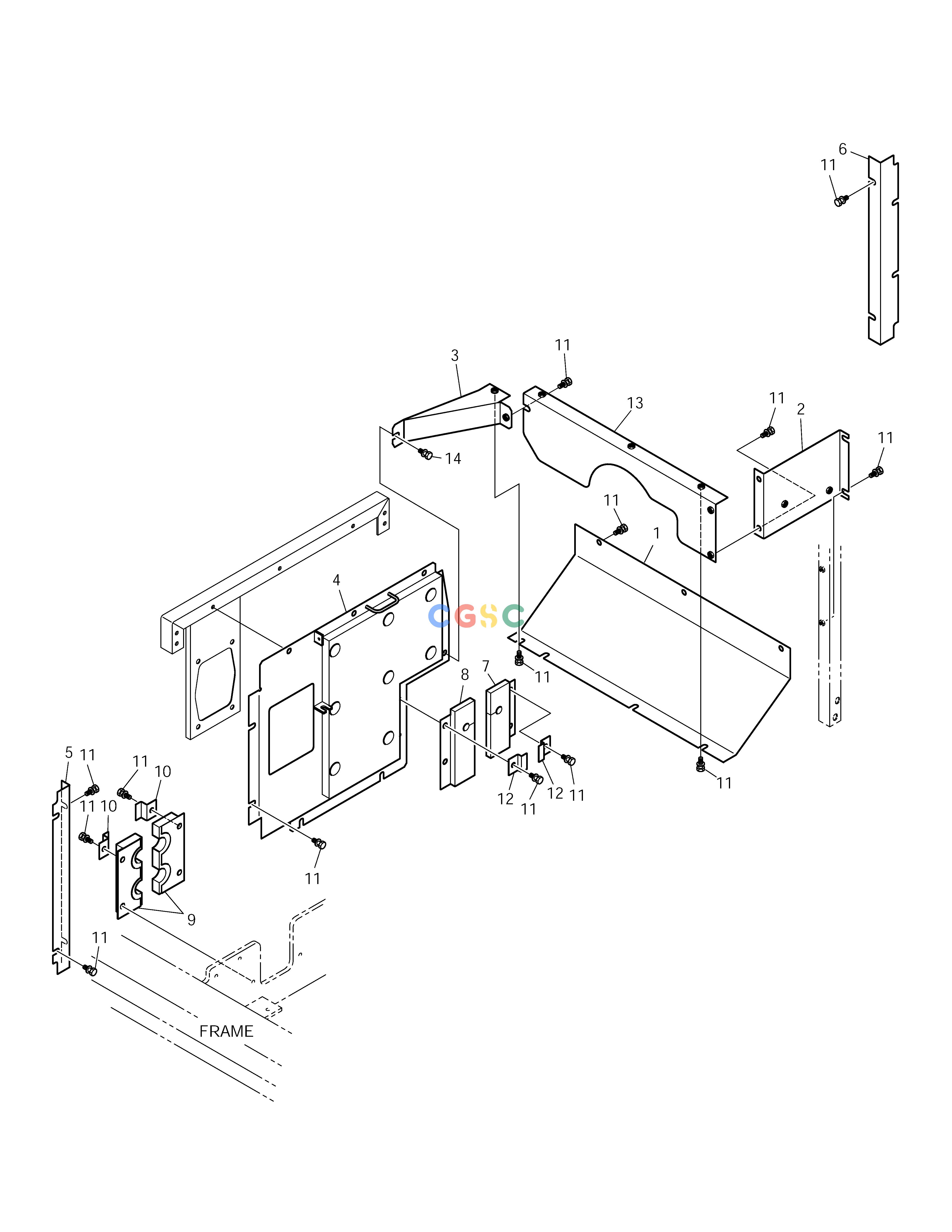 斗山零件查询BAFFLE SOLAR 255LC-V Doosan parts catalog online