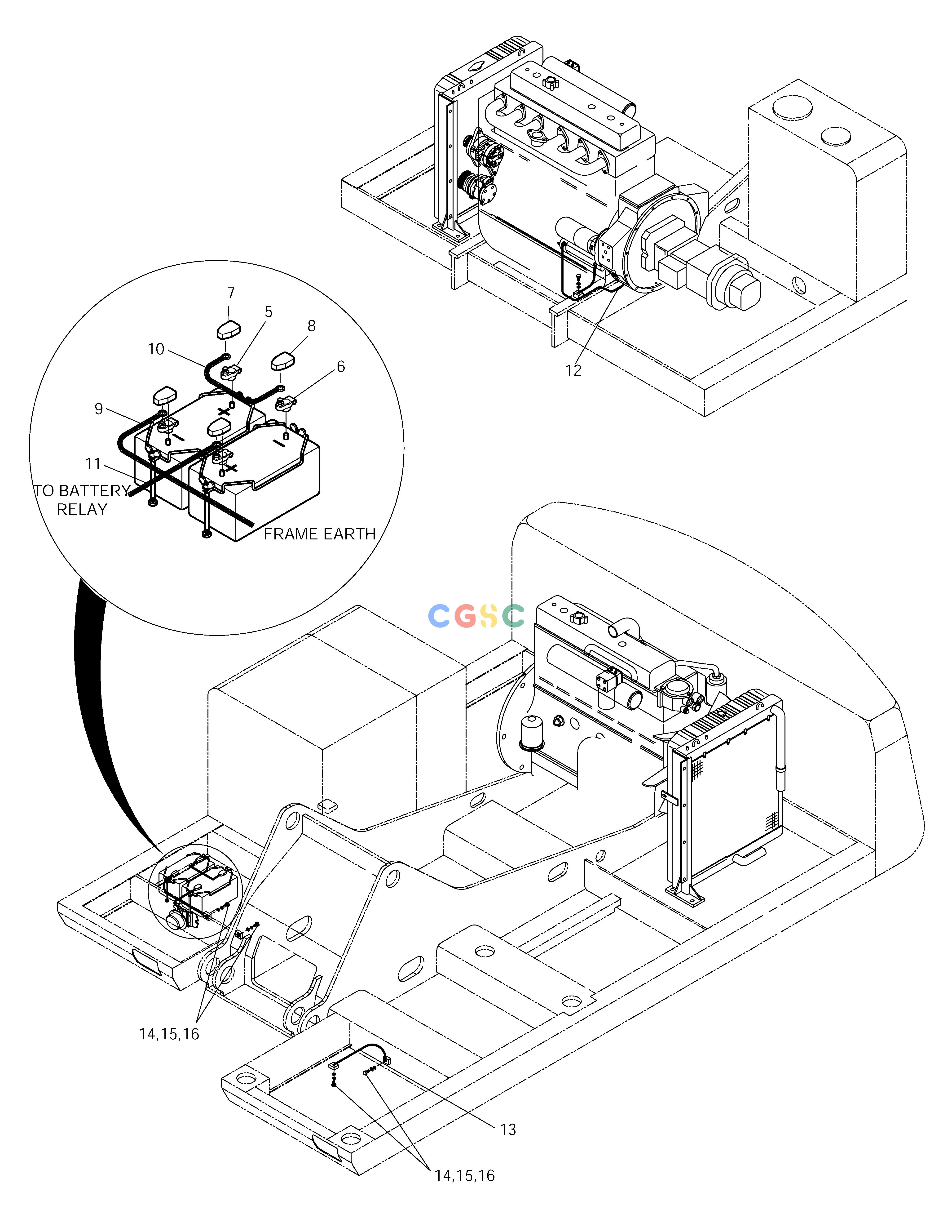 斗山零件查询ELECTRIC WIRING(1)-BATTERY SOLAR 255LC-V Doosan parts catalog online