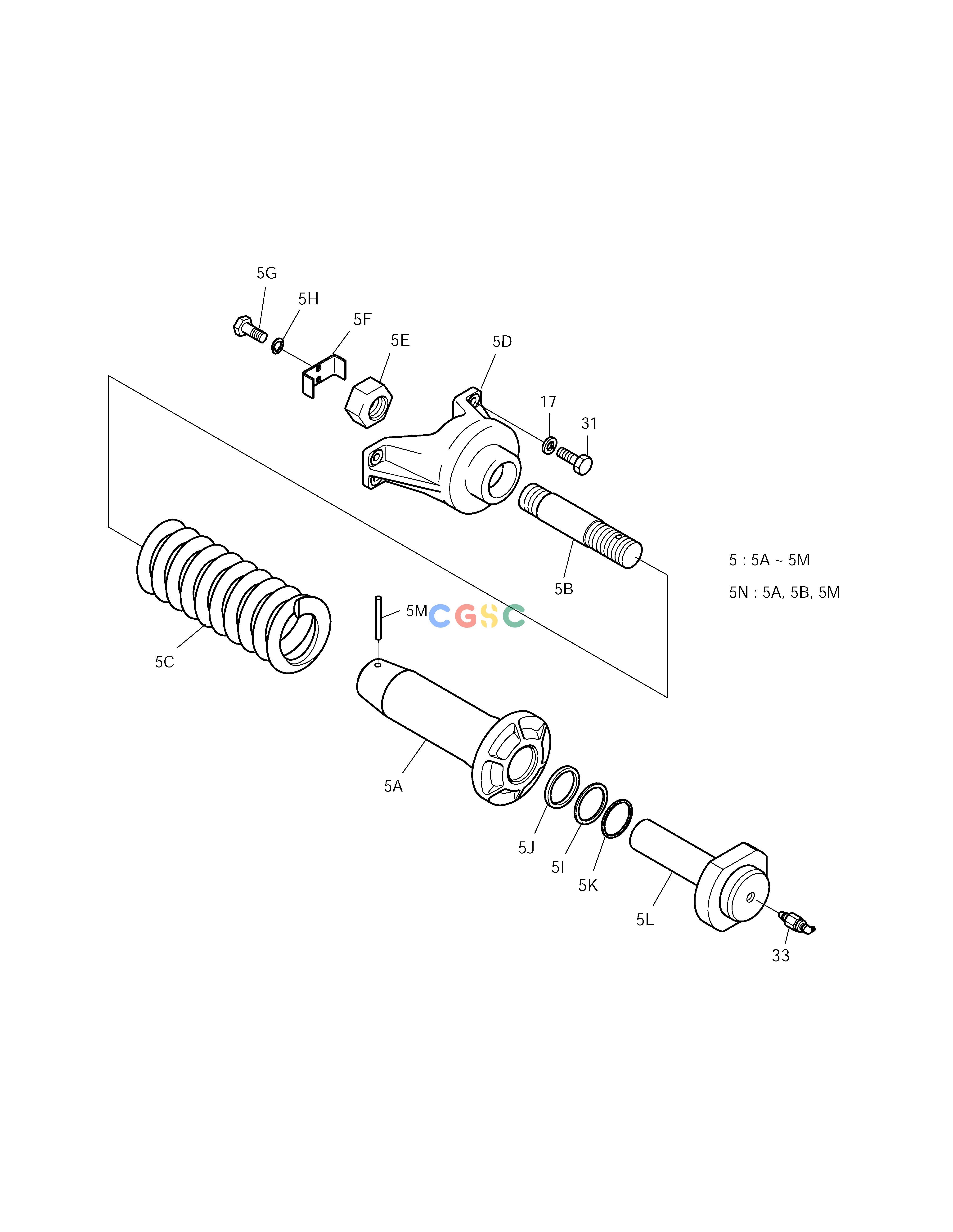 斗山零件查询TRACK SPRING SOLAR 255LC-V Doosan parts catalog online