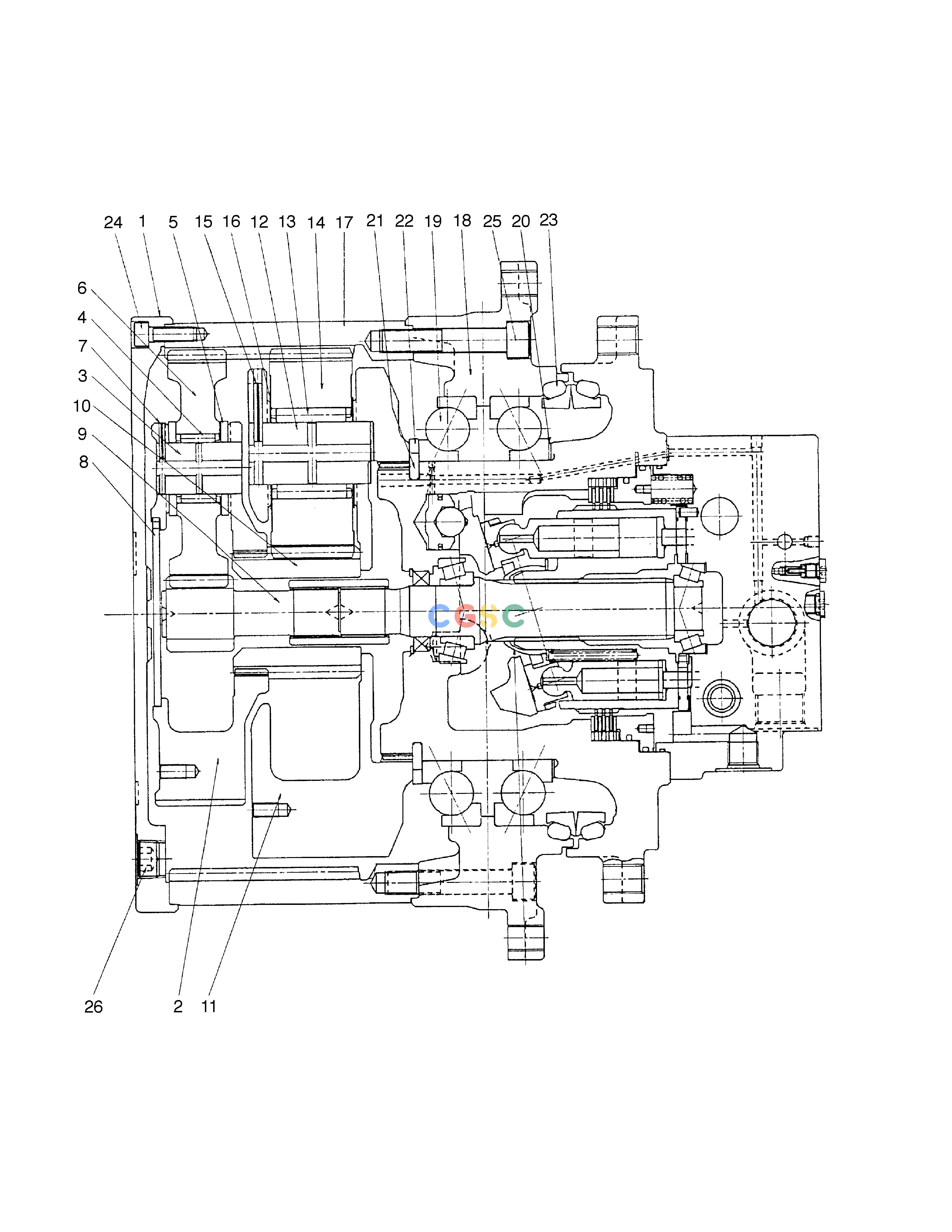 斗山零件查询TRAVEL REDUCTION GEAR SOLAR 255LC-V Doosan parts catalog online