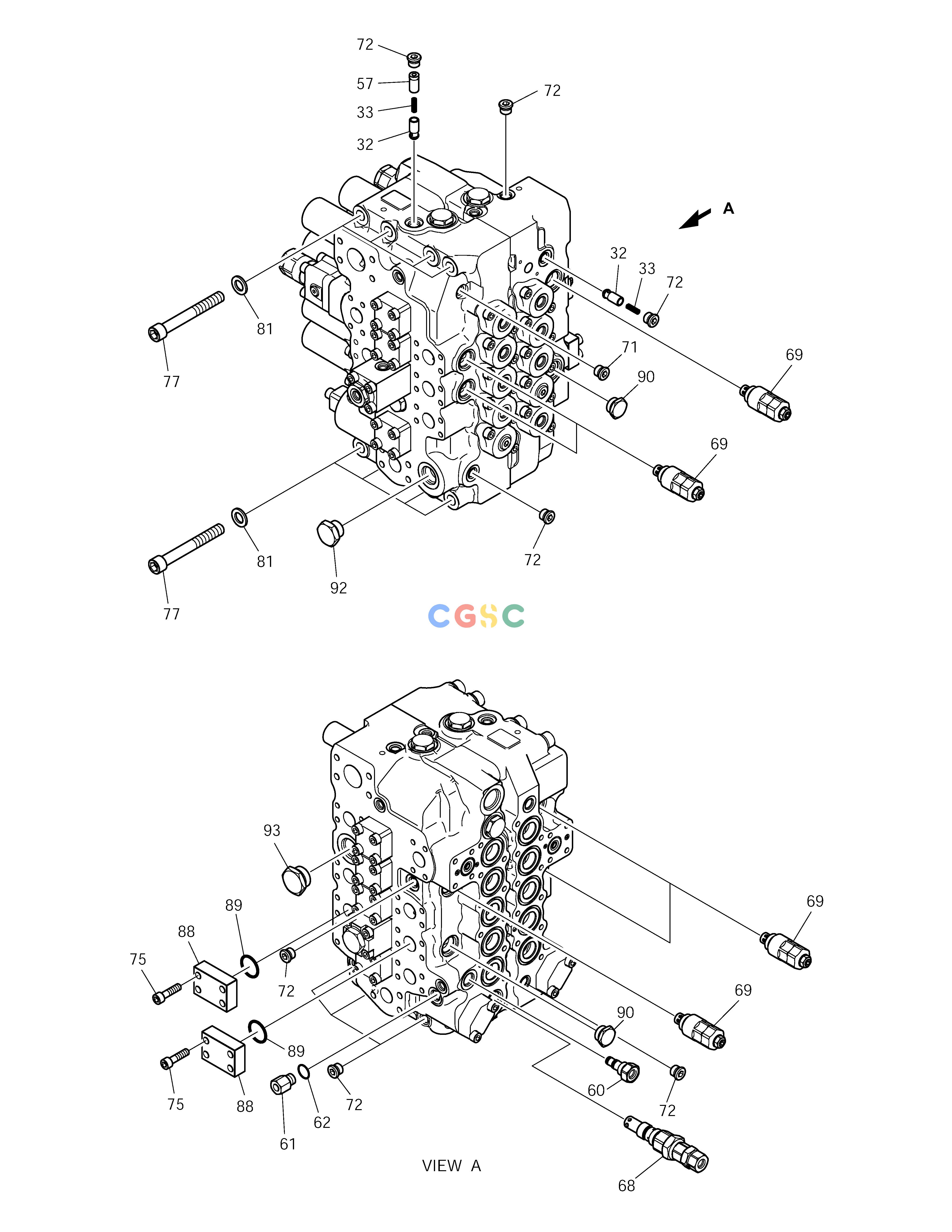 斗山零件查询CONTROL VALVE(1) SOLAR 255LC-V Doosan parts catalog online