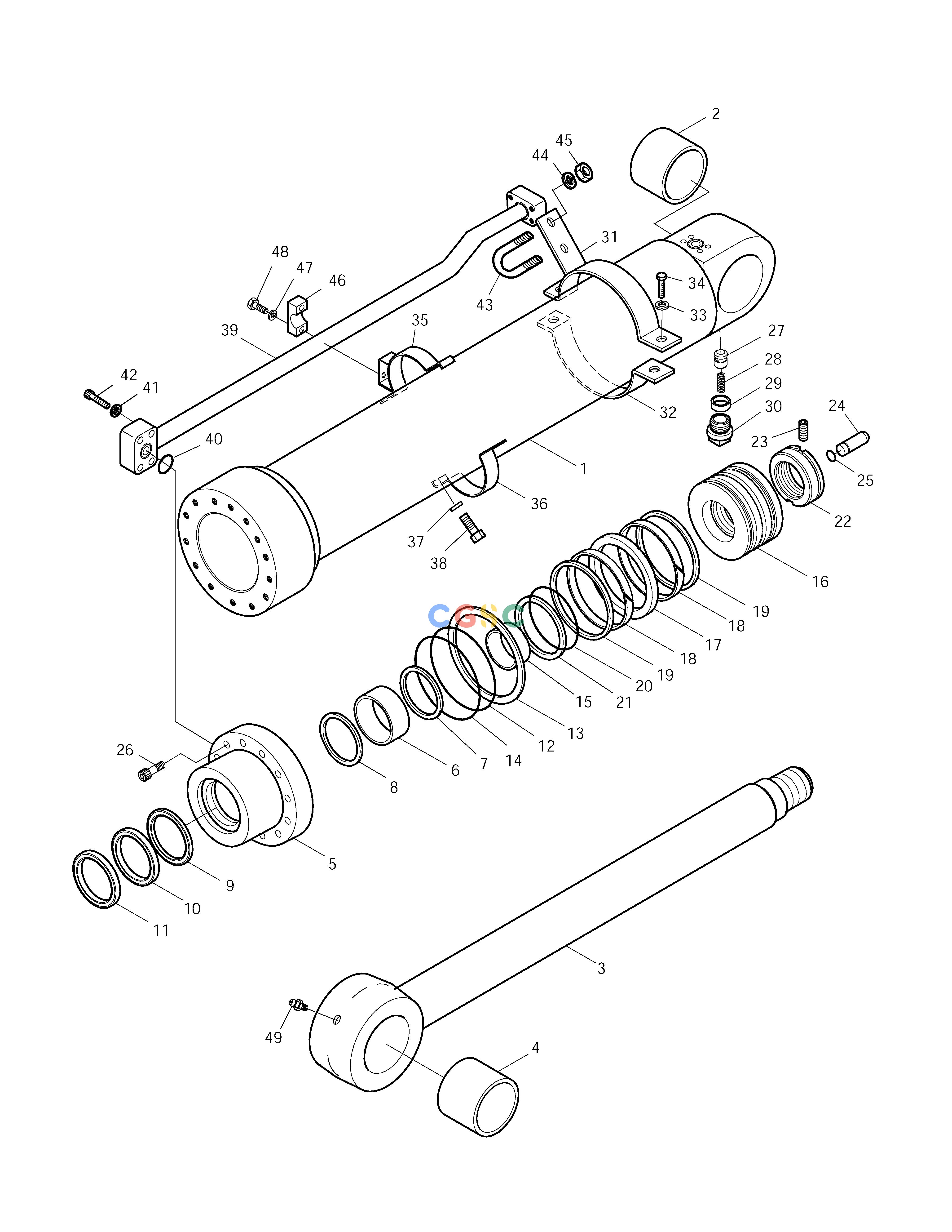斗山零件查询ARM CYLINDER SOLAR 255LC-V Doosan parts catalog online
