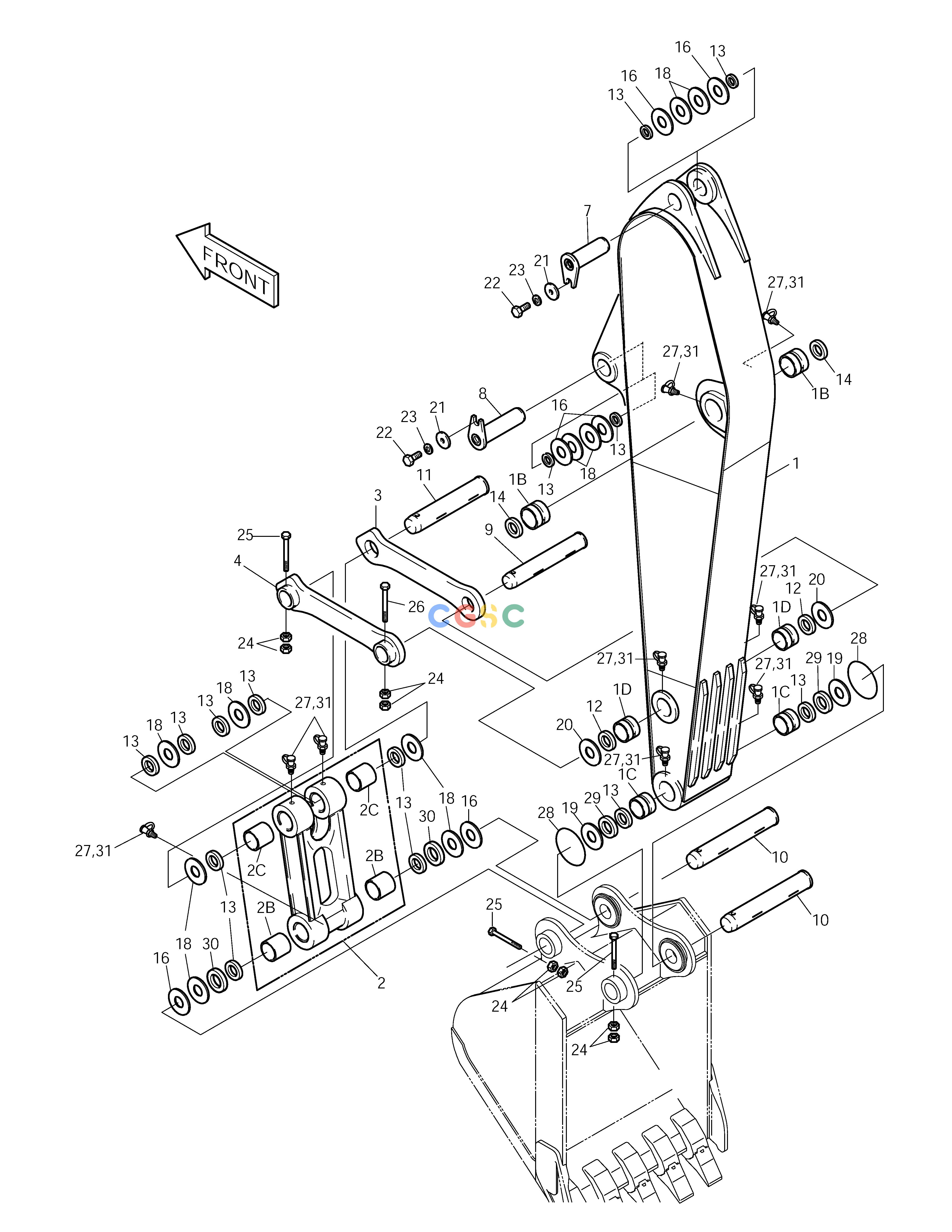 斗山零件查询ARM-3.5m SOLAR 255LC-V Doosan parts catalog online
