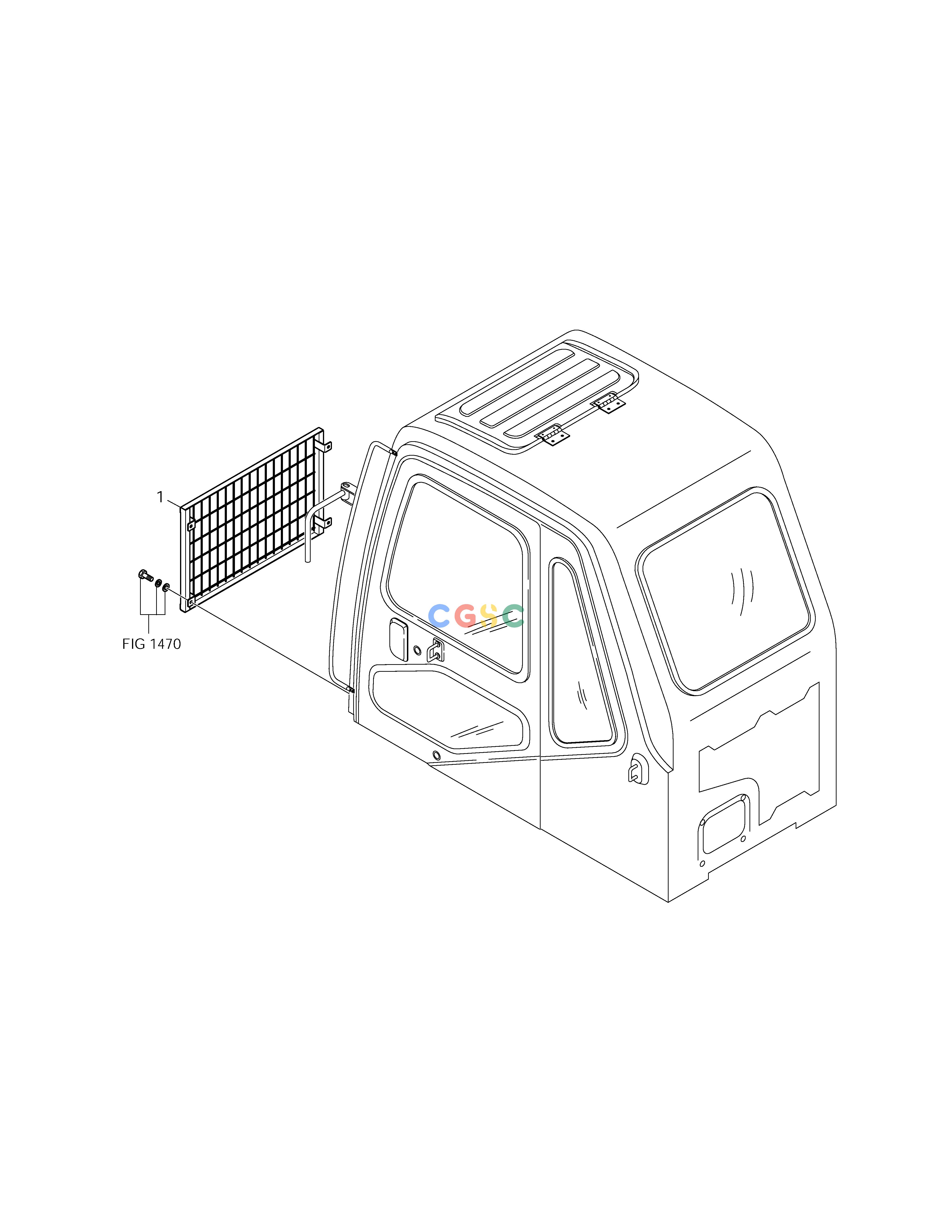 斗山零件查询CABIN LOW GUARD SOLAR 255LC-V Doosan parts catalog online