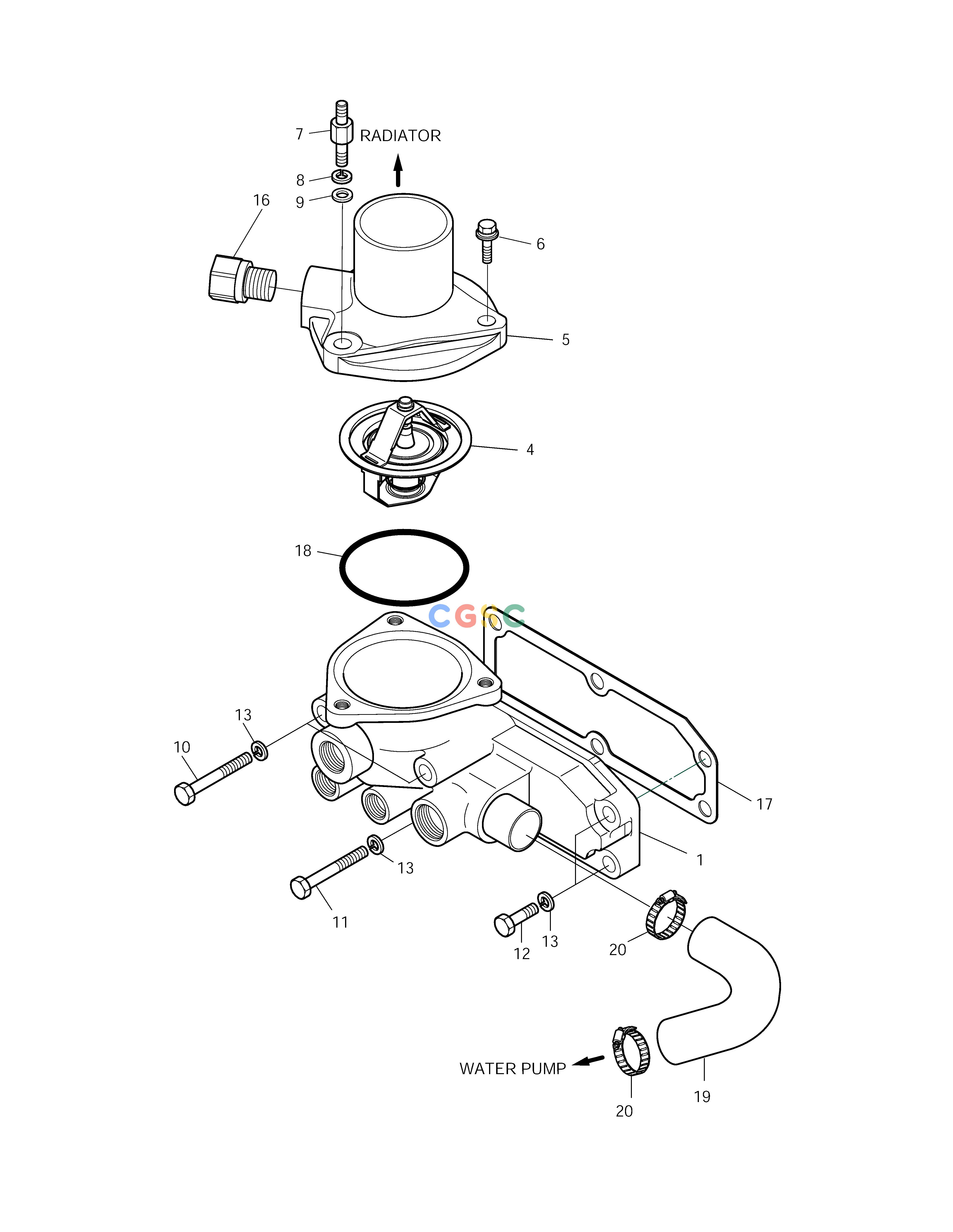 斗山零件查询THERMOSTAT SOLAR 210W-V Doosan parts catalog online