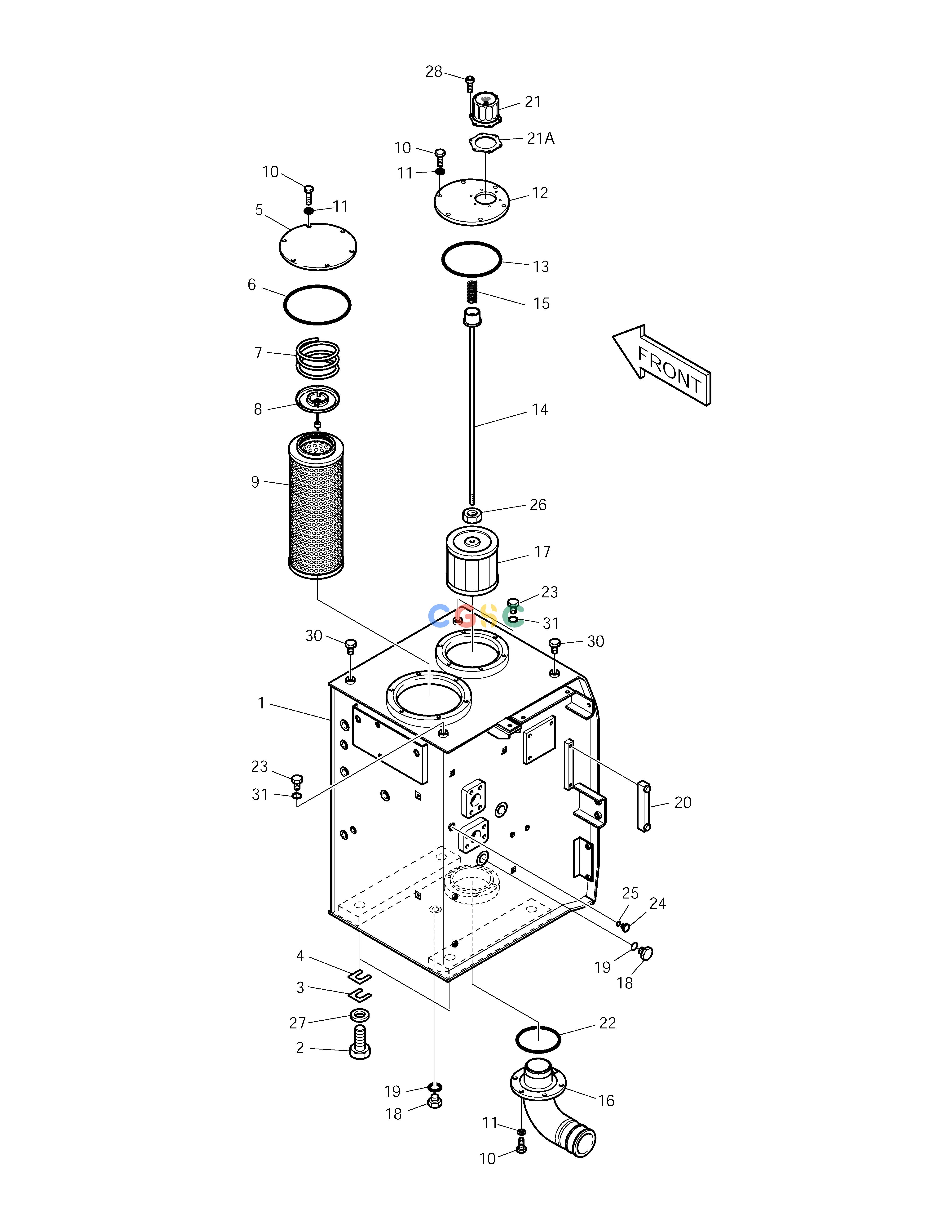 斗山零件查询OIL TANK SOLAR 210W-V Doosan parts catalog online