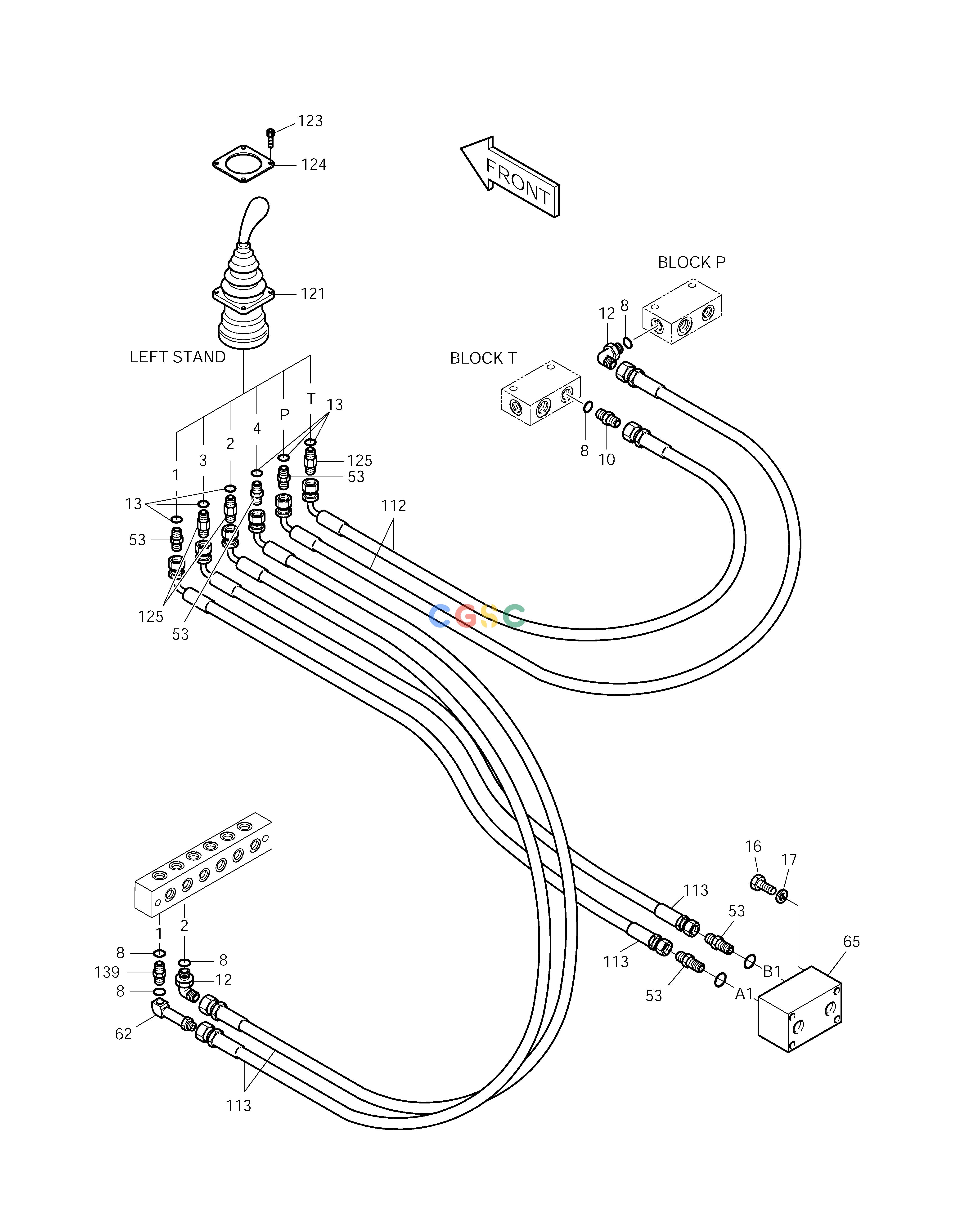 斗山零件查询PILOT PIPING(4) SOLAR 210W-V Doosan parts catalog online