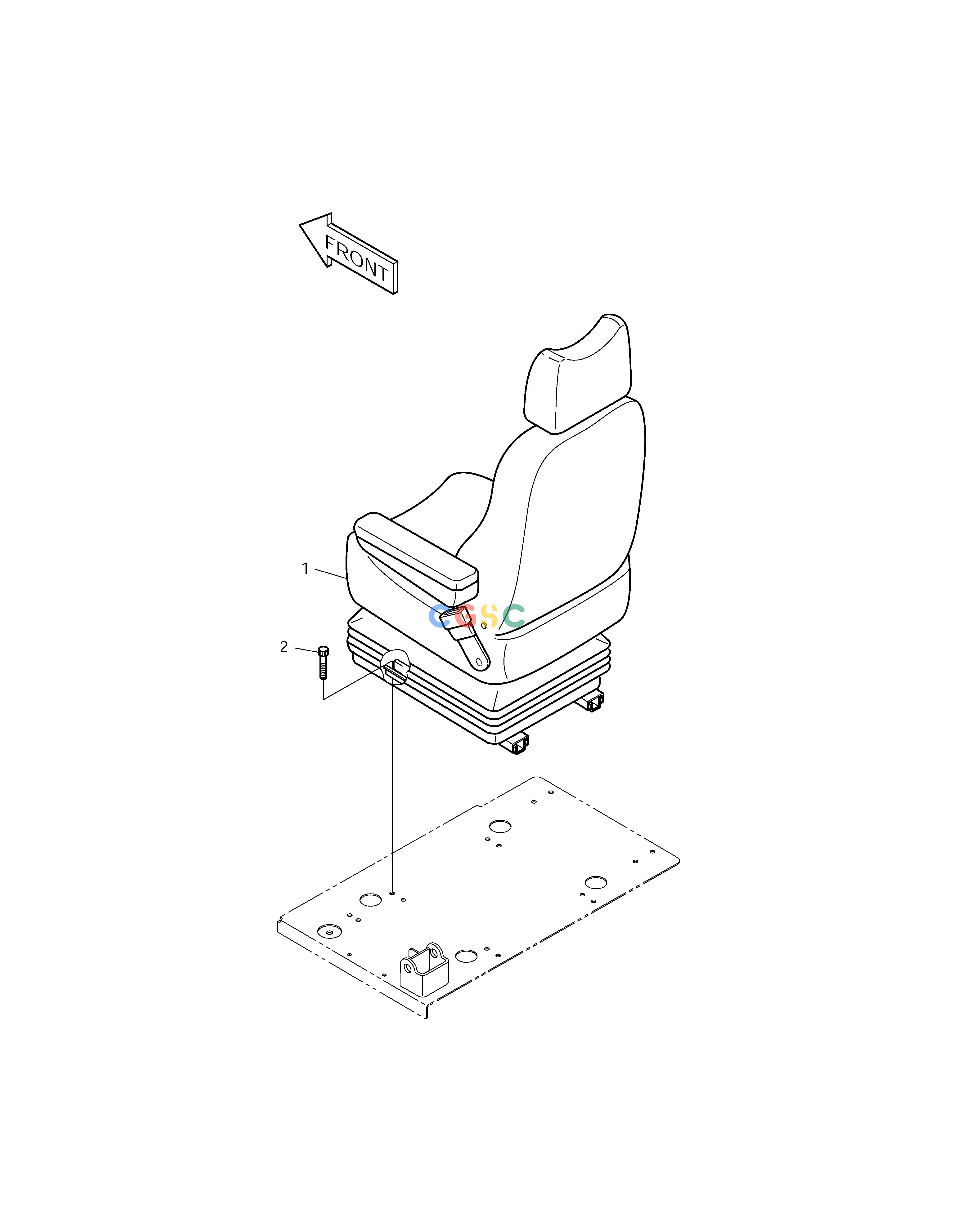 斗山零件查询SEAT MOUNTING SOLAR 210W-V Doosan parts catalog online