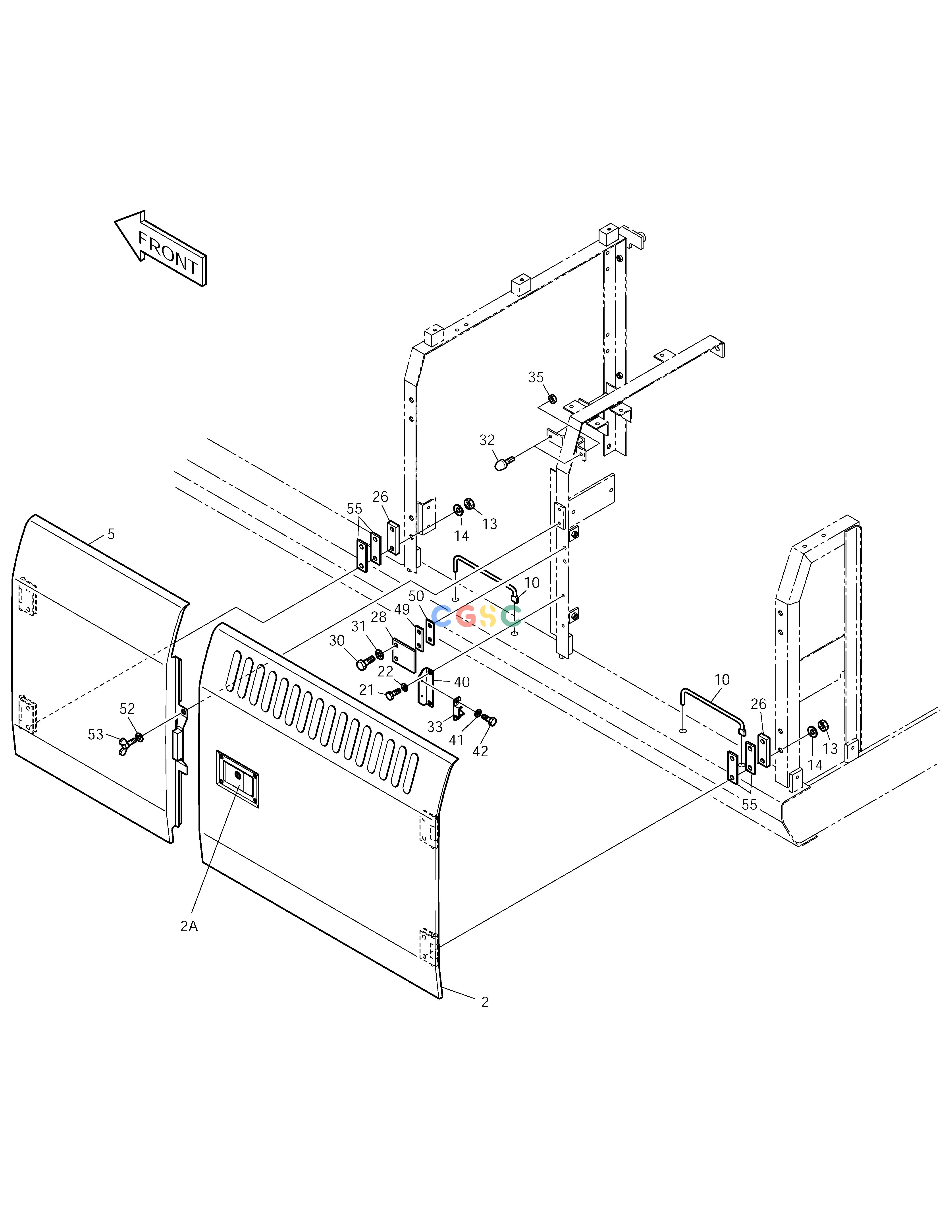 斗山零件查询COVER(1) SOLAR 210W-V Doosan parts catalog online
