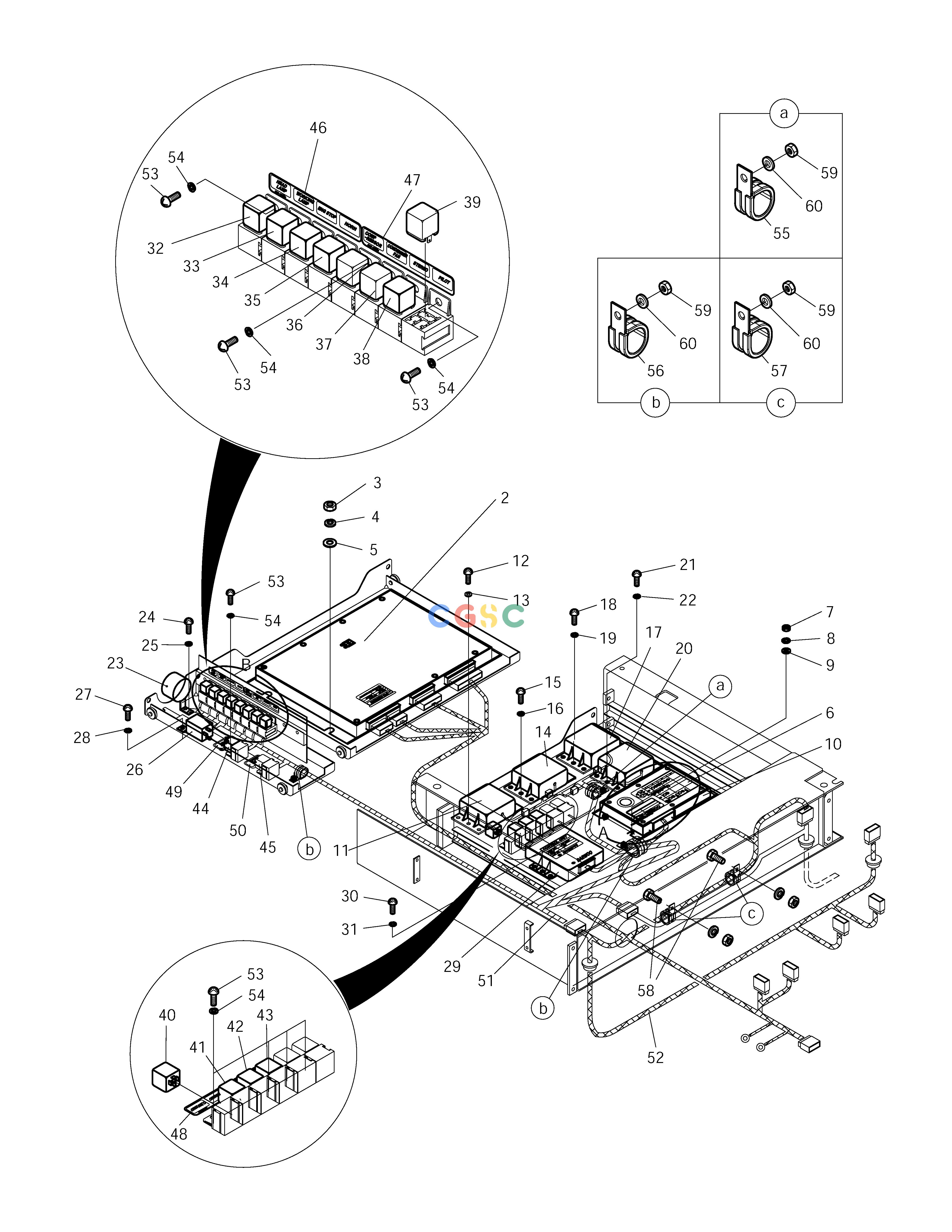 斗山零件查询ELECTRIC BOX ASS'Y-ELECTRIC PARTS SOLAR 210W-V Doosan parts catalog online