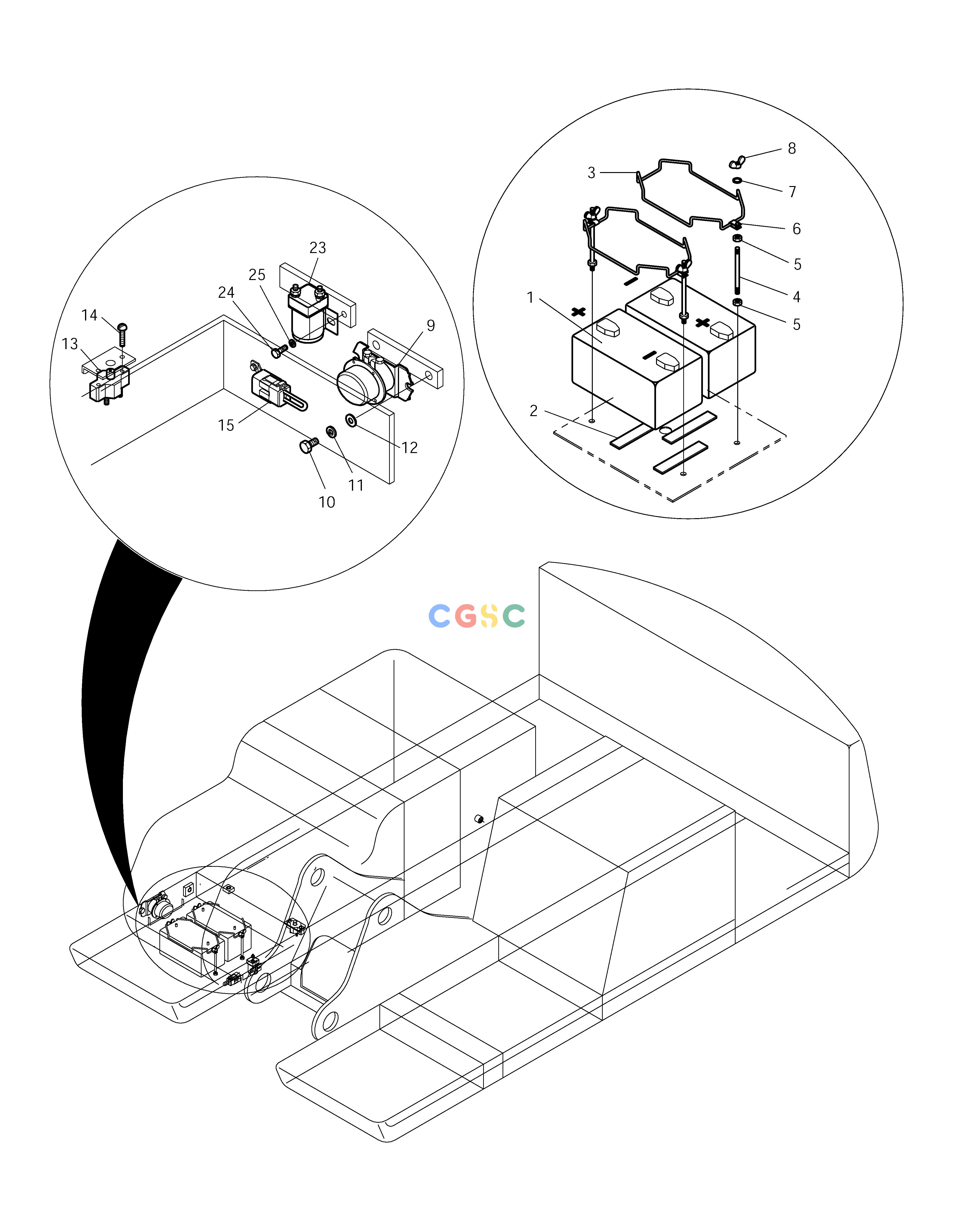 斗山零件查询ELECTRIC PARTS(5)-BATTERY SOLAR 210W-V Doosan parts catalog online
