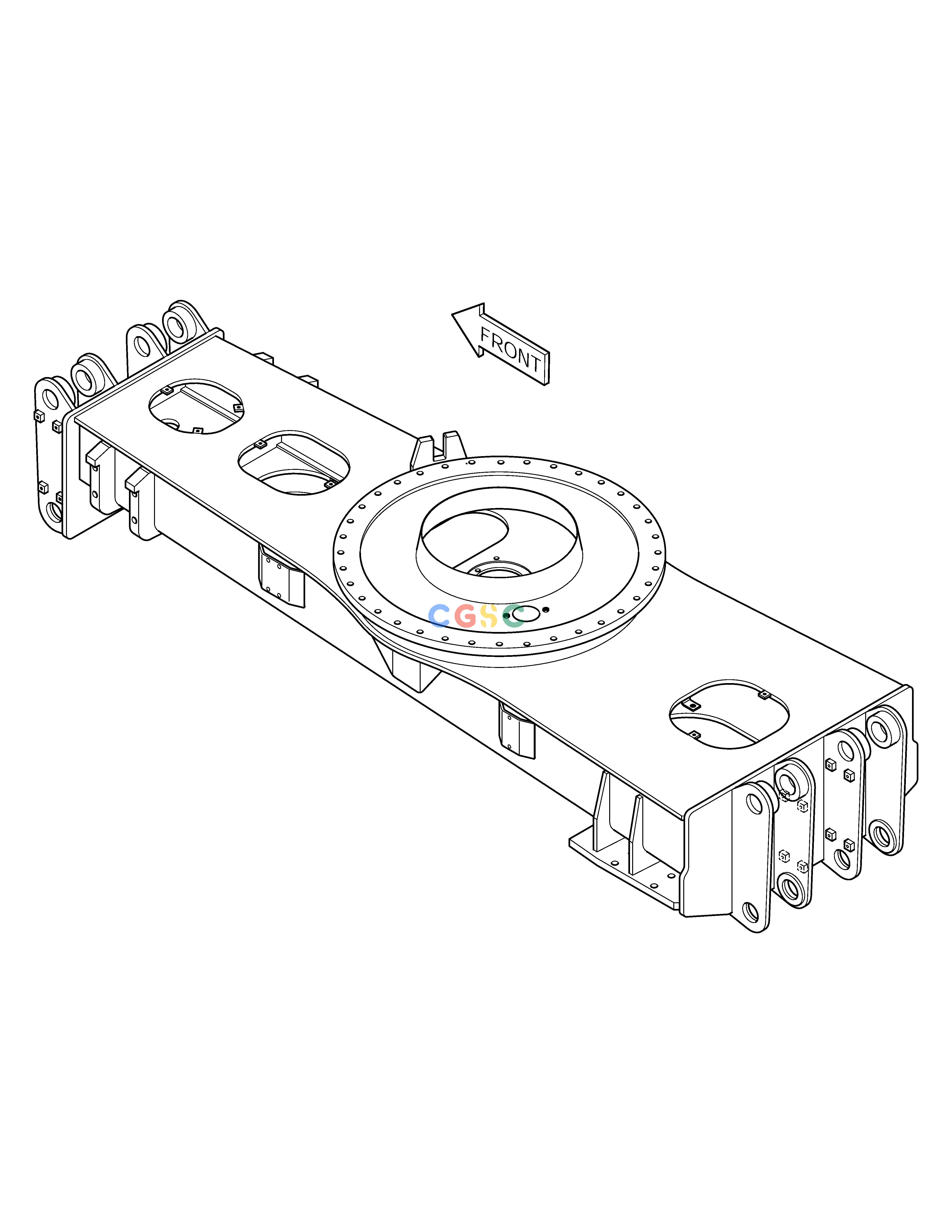 斗山零件查询CHASSIS FRAME-PIN TYPE SOLAR 210W-V Doosan parts catalog online