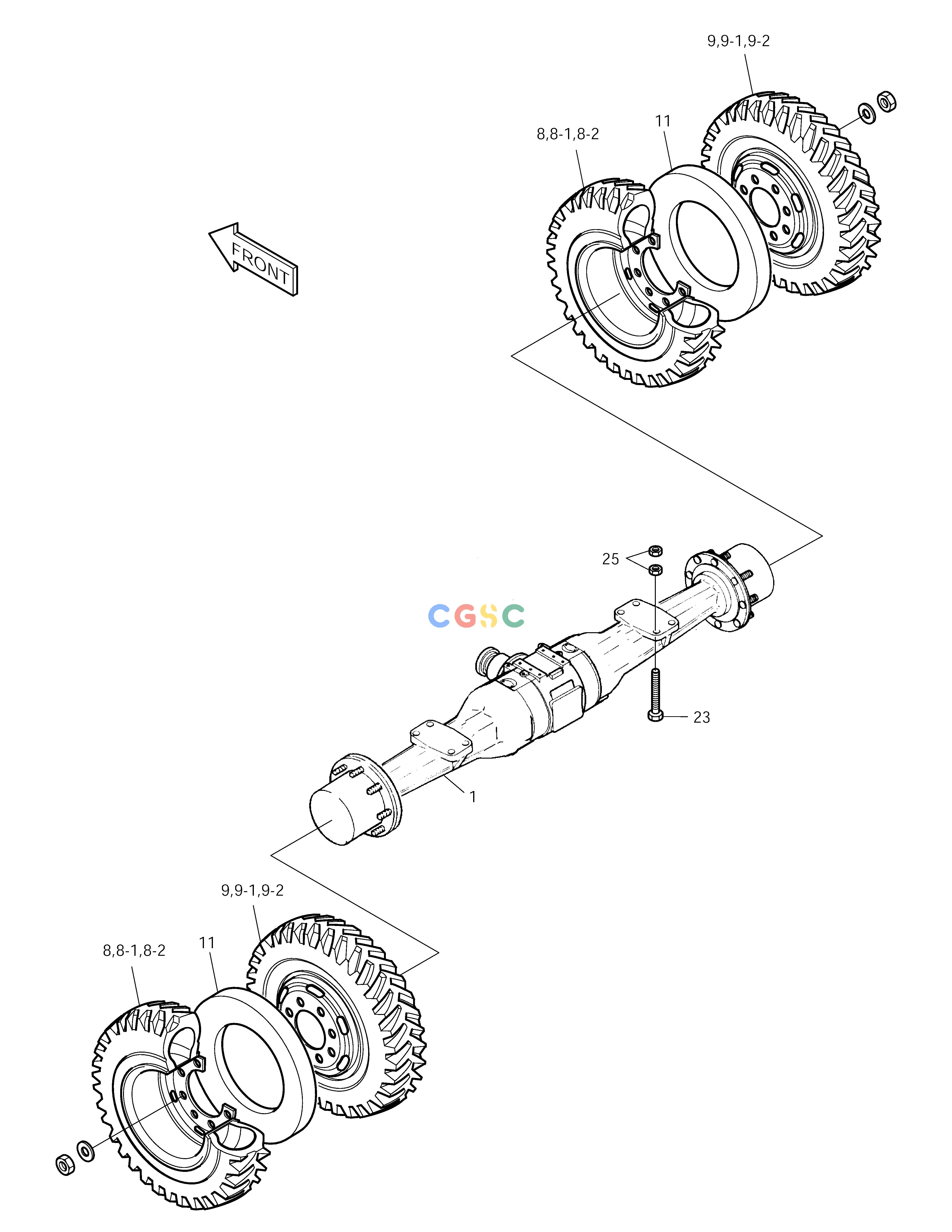 斗山零件查询POWER TRAIN(2)-REAR AXLE SOLAR 210W-V Doosan parts catalog online