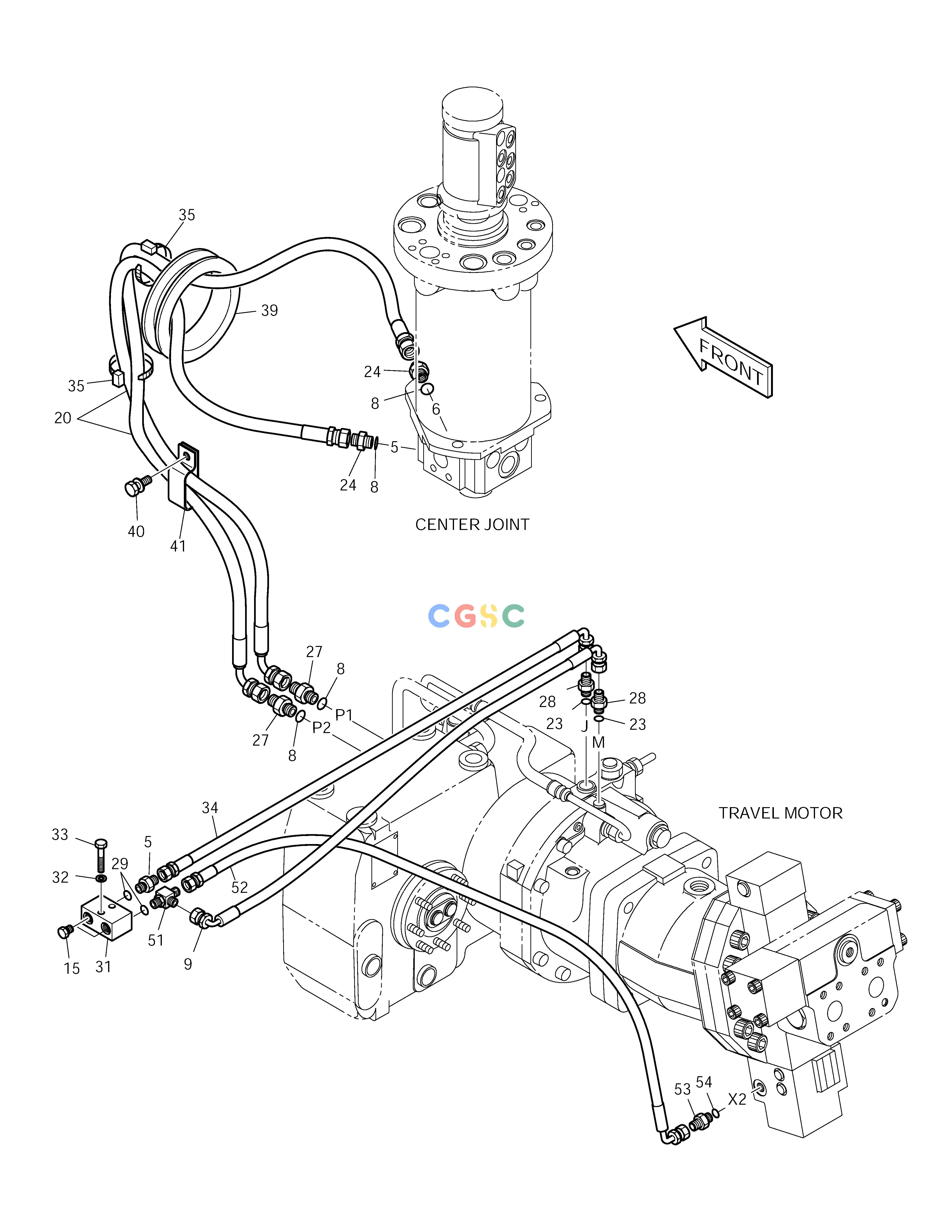 斗山零件查询PROPELLING PIPING(2)-GEAR SHIFT&TEST PORT SOLAR 210W-V Doosan parts catalog online