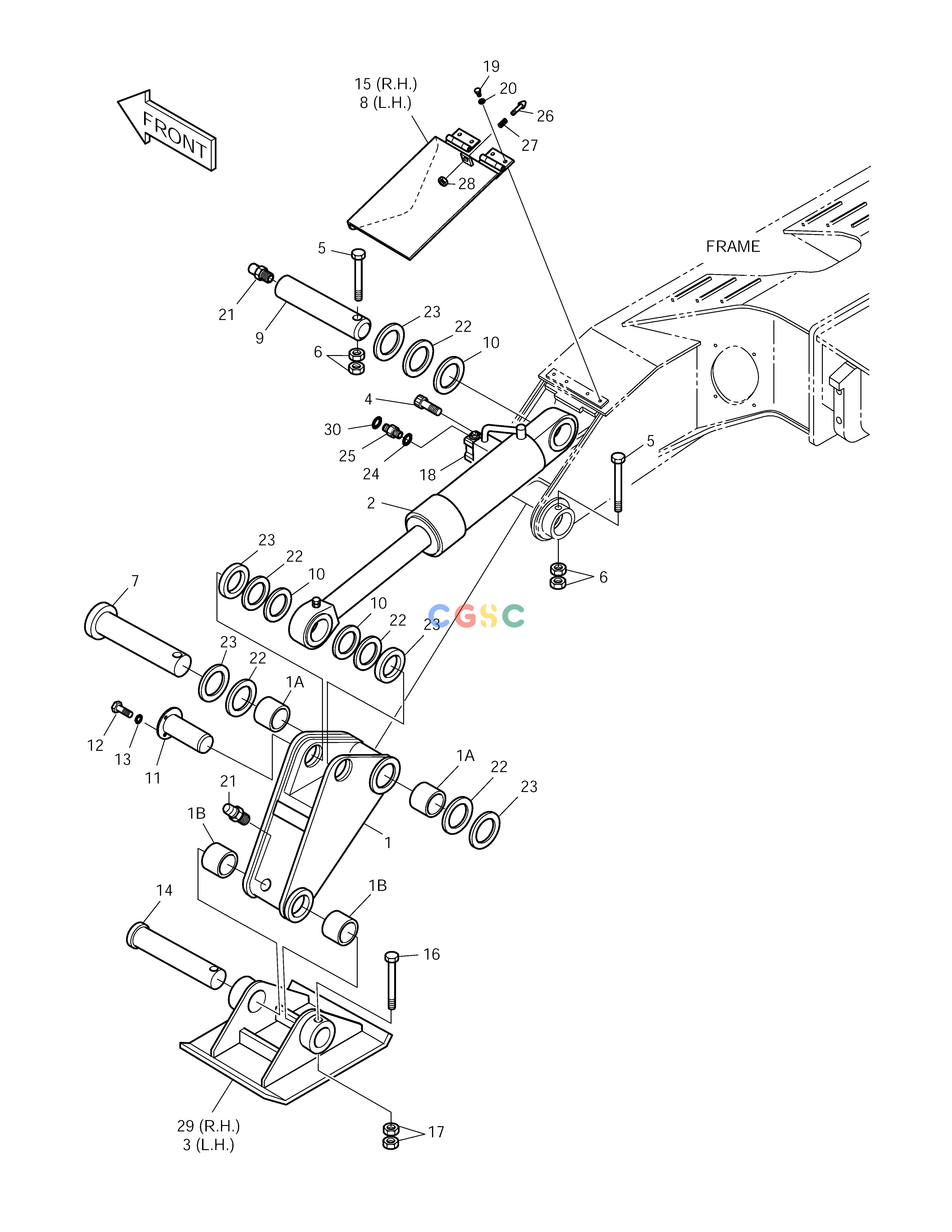 斗山零件查询OUTRIGGER-STABILIZER SOLAR 210W-V Doosan parts catalog online