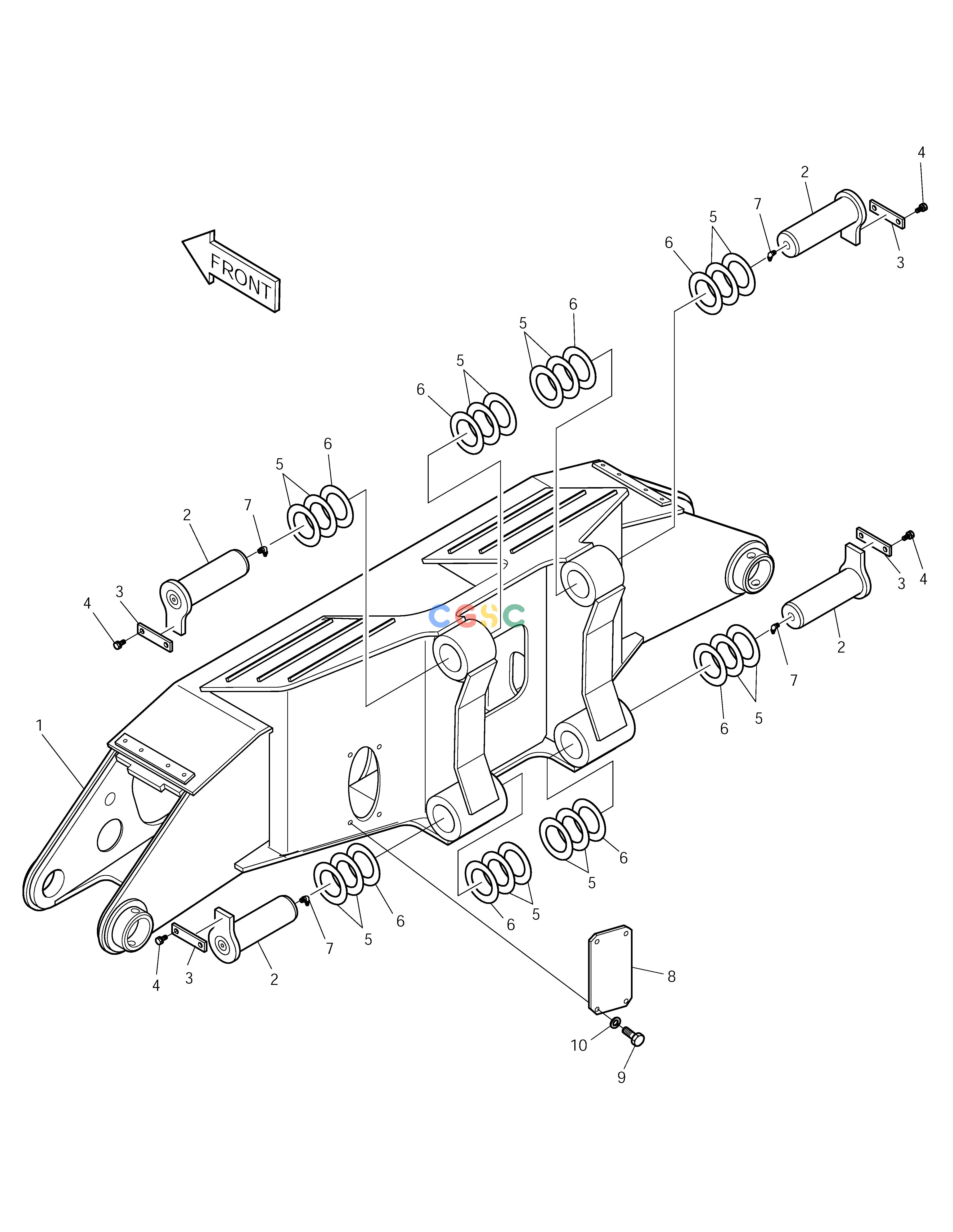 斗山零件查询OUTRIGGER-FRONT SOLAR 210W-V Doosan parts catalog online