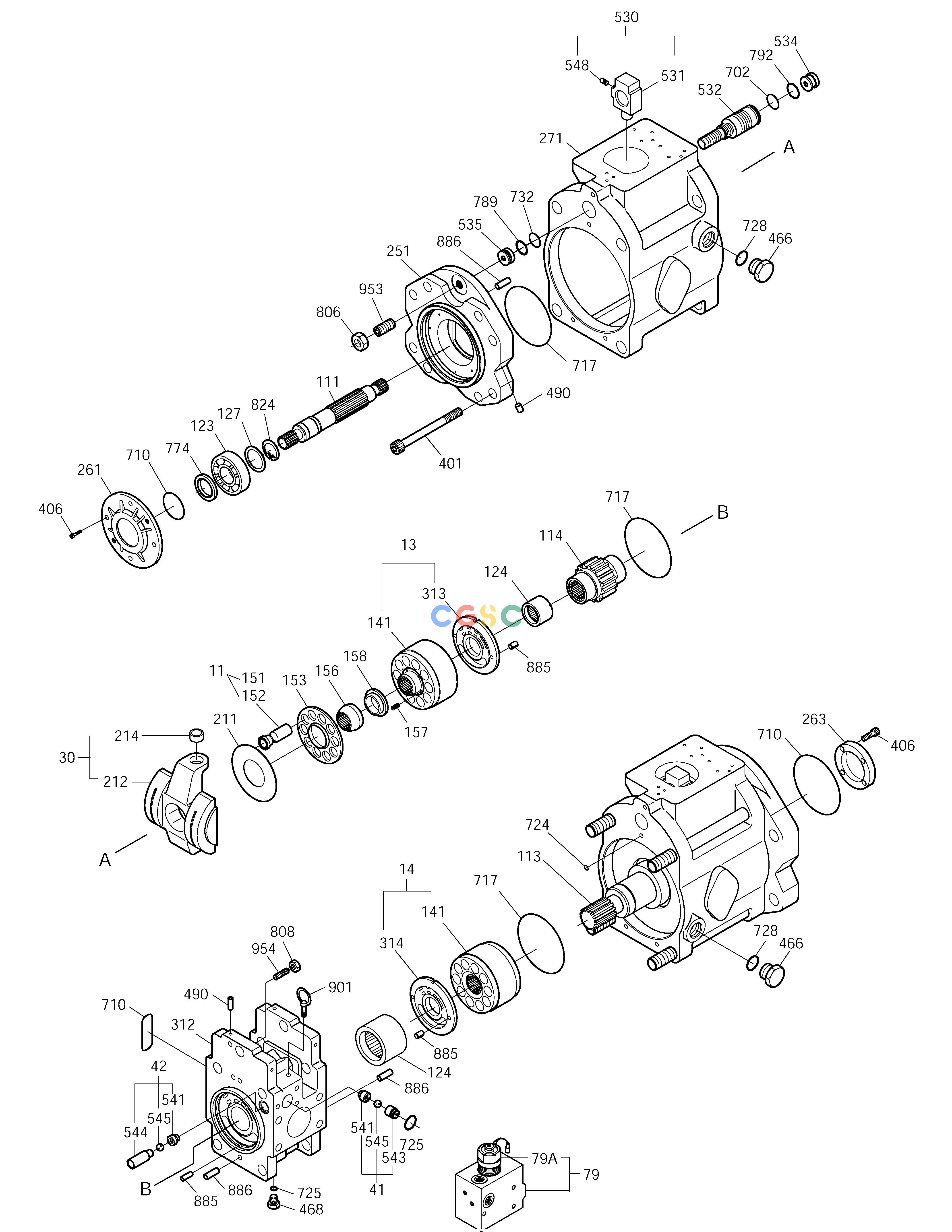 斗山零件查询MAIN PUMP SOLAR 210W-V Doosan parts catalog online