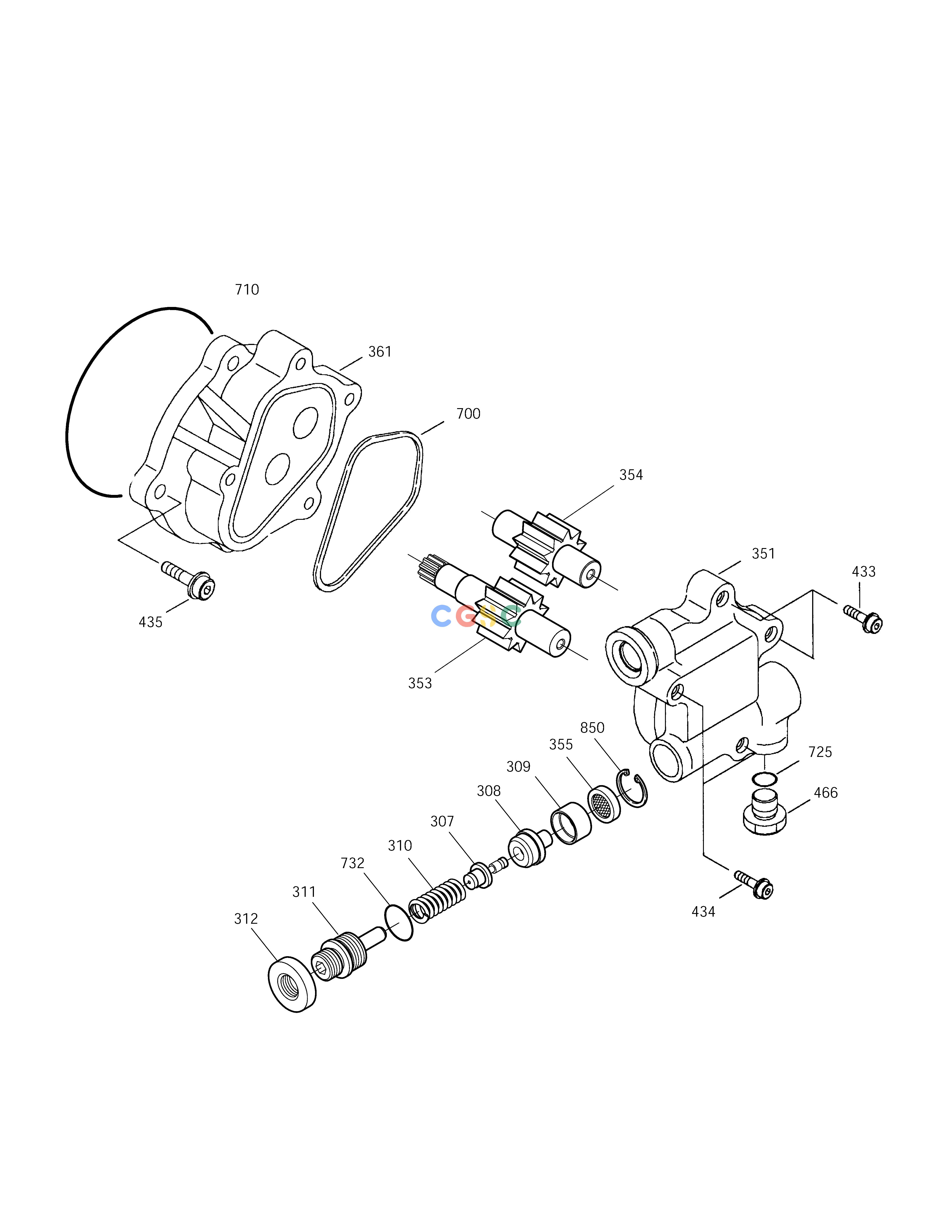 斗山零件查询GEAR PUMP SOLAR 210W-V Doosan parts catalog online