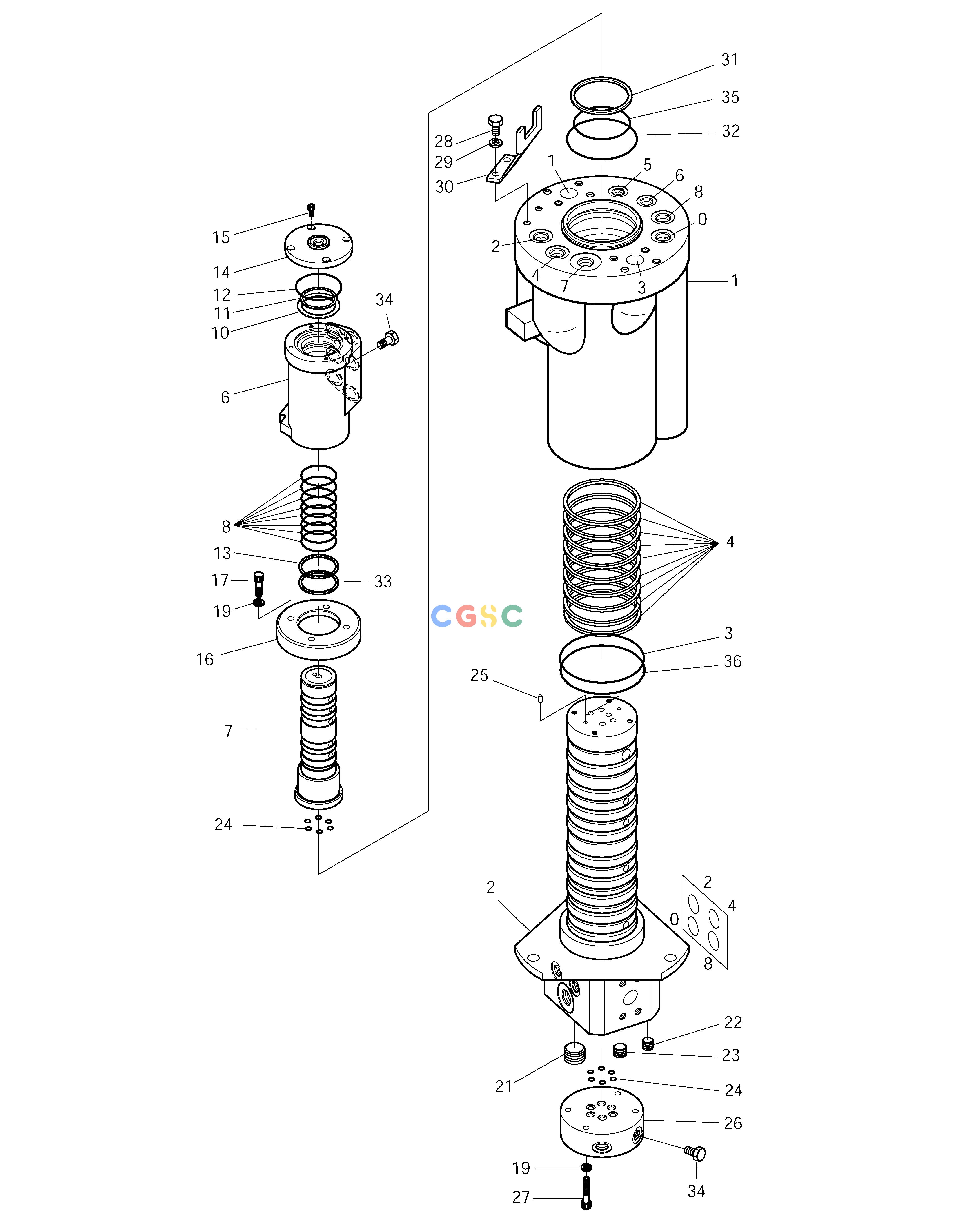斗山零件查询CENTER JOINT SOLAR 210W-V Doosan parts catalog online