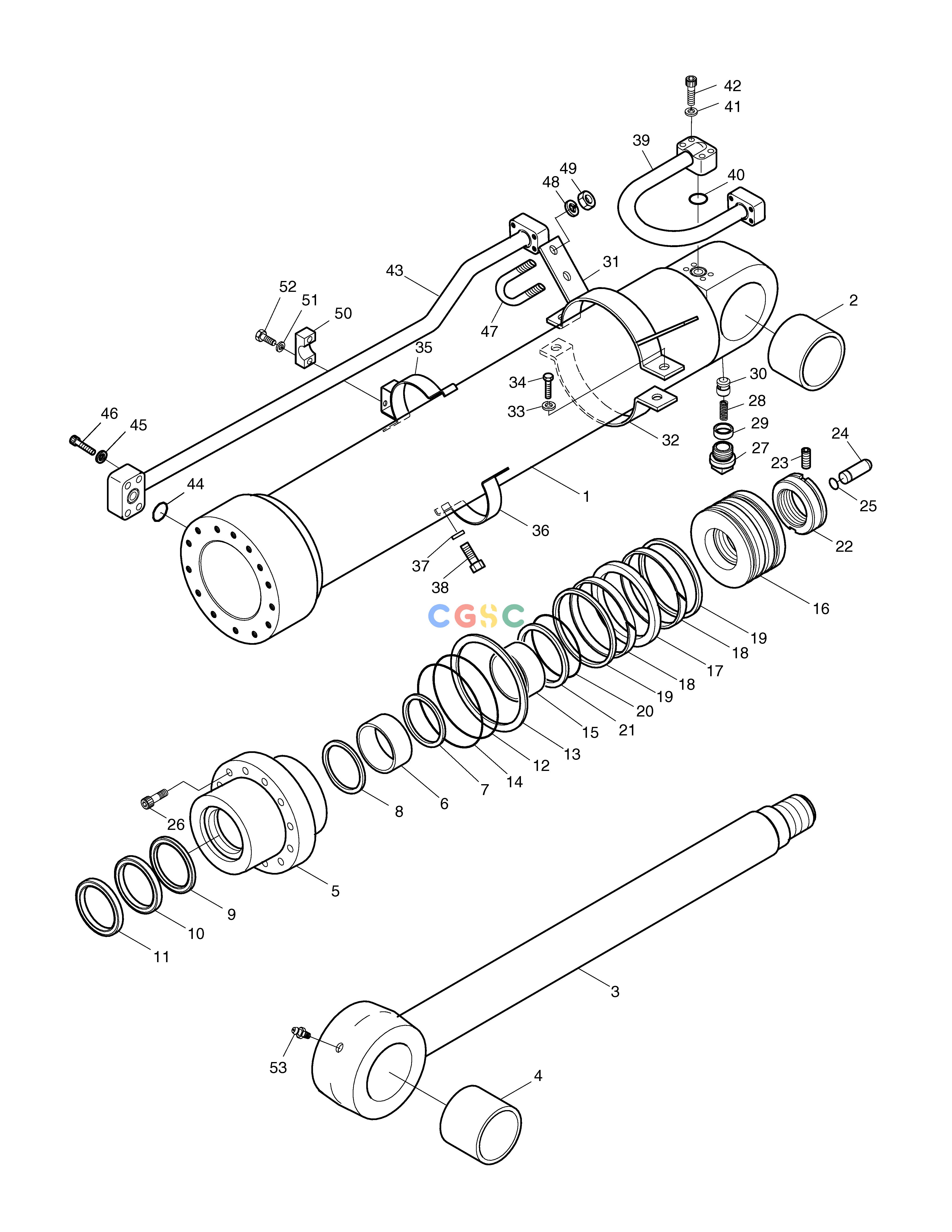 斗山零件查询ARM CYLINDER-ARTI.BOOM SOLAR 210W-V Doosan parts catalog online