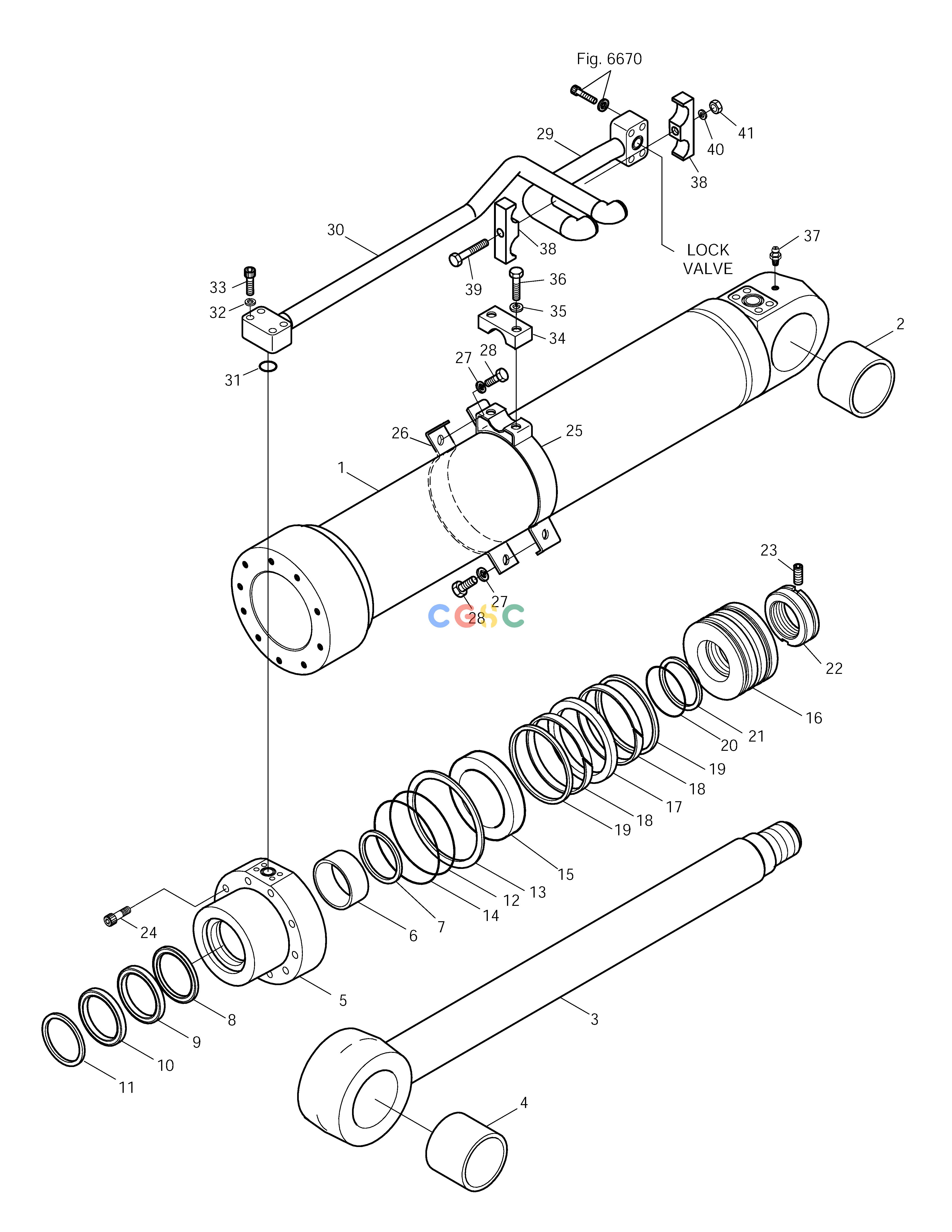 斗山零件查询BOOM CYLINDER(L.H)-L/V FOR ARTI.BOOM SOLAR 210W-V Doosan parts catalog online