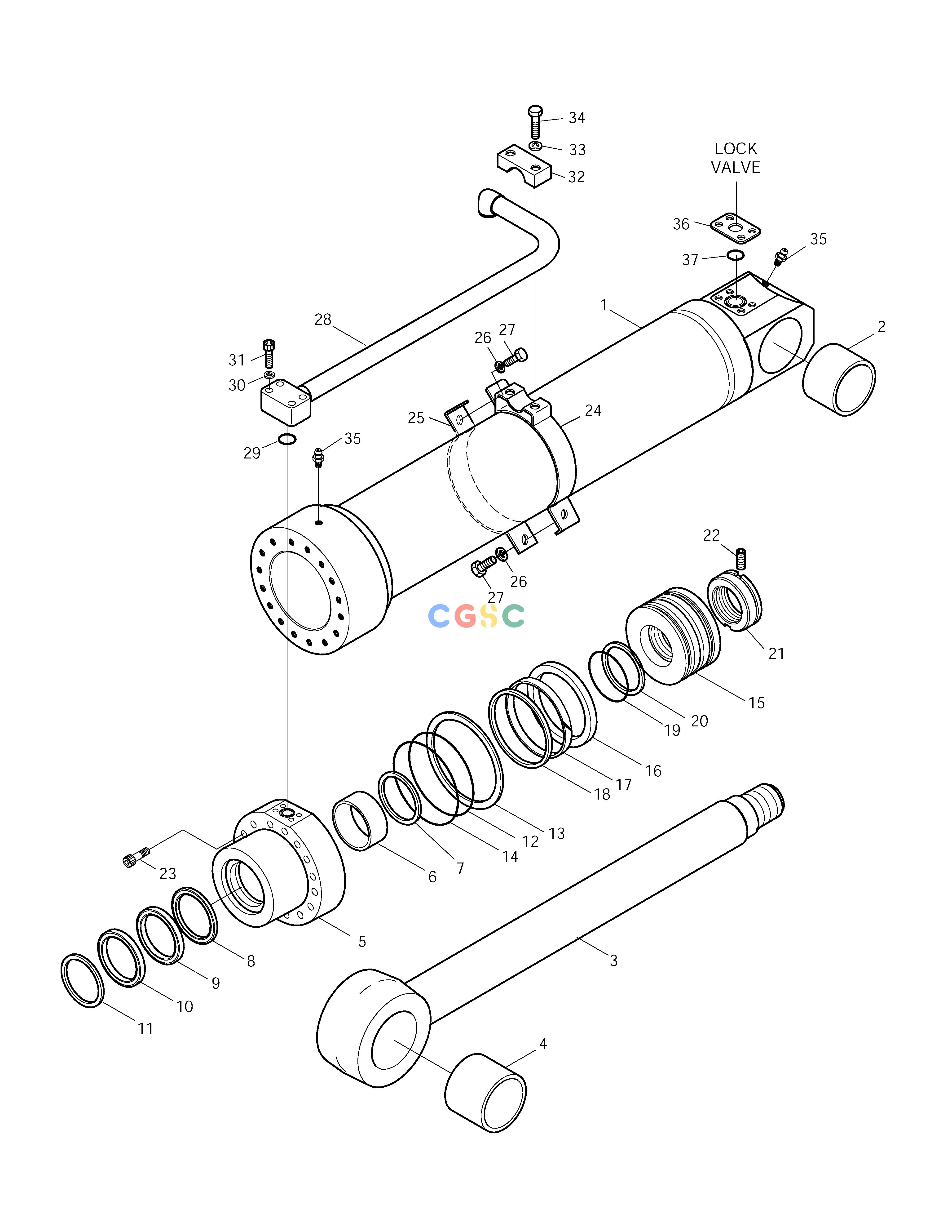 斗山零件查询ARTI.BOOM CYLINDER-LOCK VALVE SOLAR 210W-V Doosan parts catalog online
