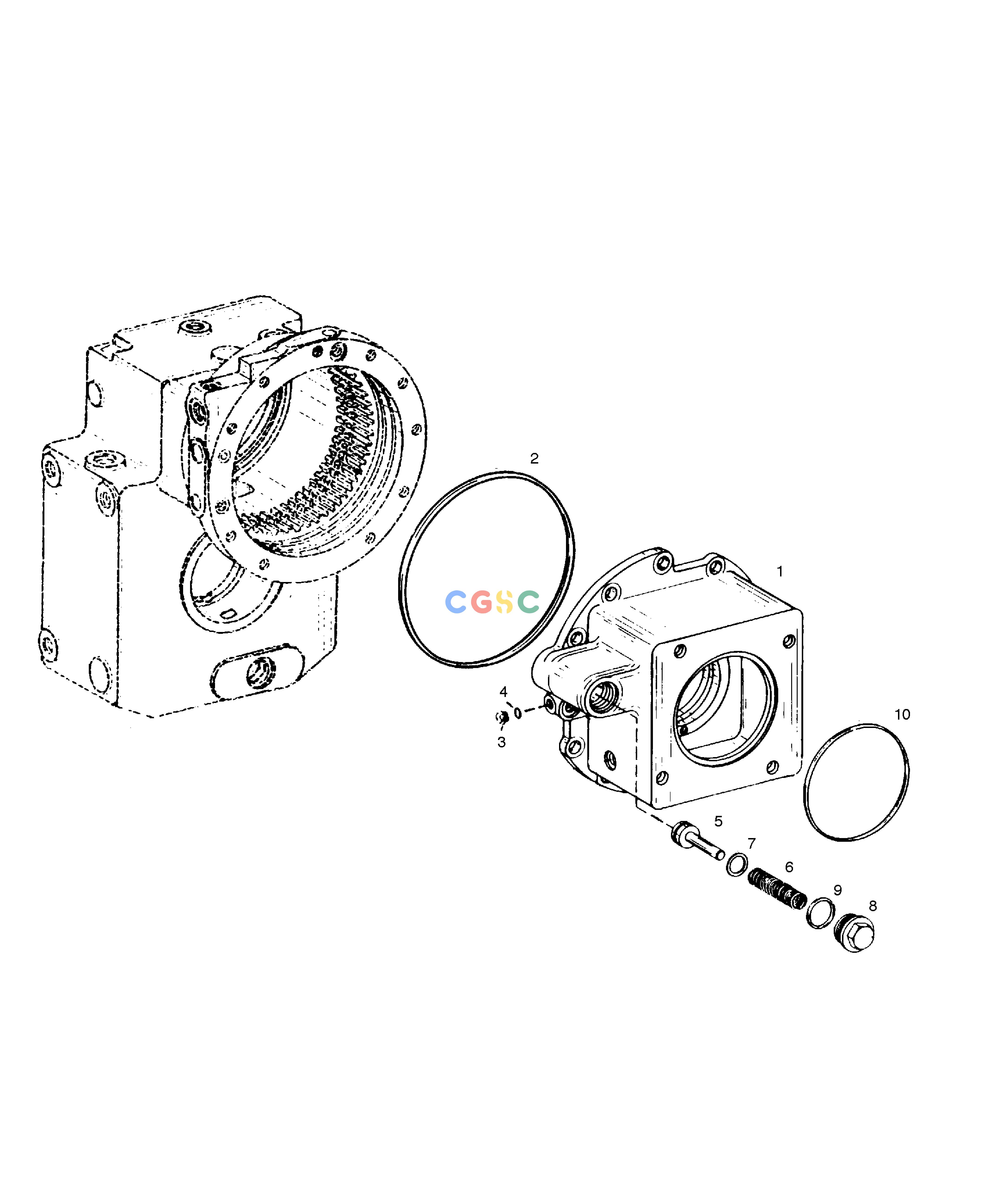 斗山零件查询INPUT HOUSING-TRANSMISSION SOLAR 210W-V Doosan parts catalog online