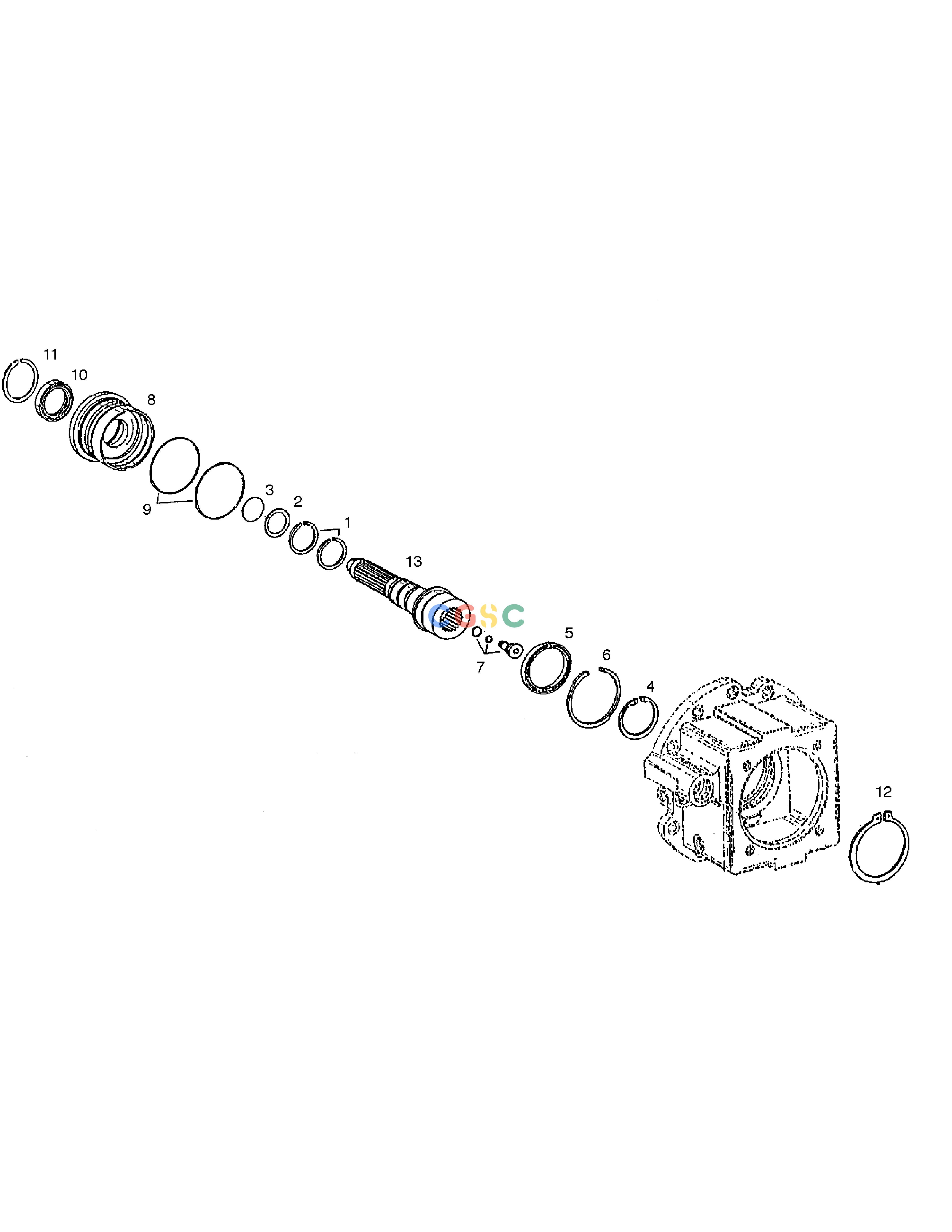 斗山零件查询INPUT SHAFT-TRANSMISSION SOLAR 210W-V Doosan parts catalog online