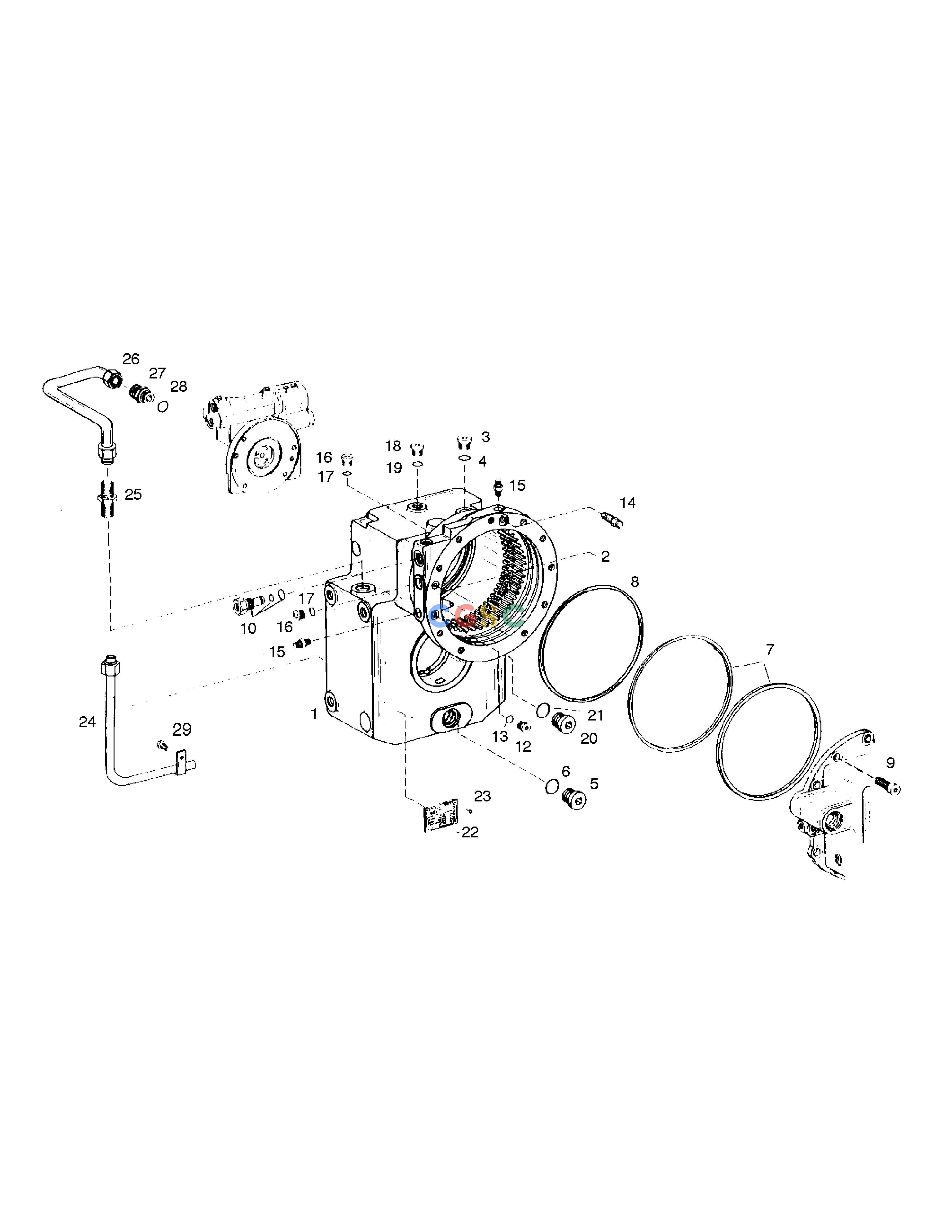 斗山零件查询HOUSING-TRANSMISSION SOLAR 210W-V Doosan parts catalog online