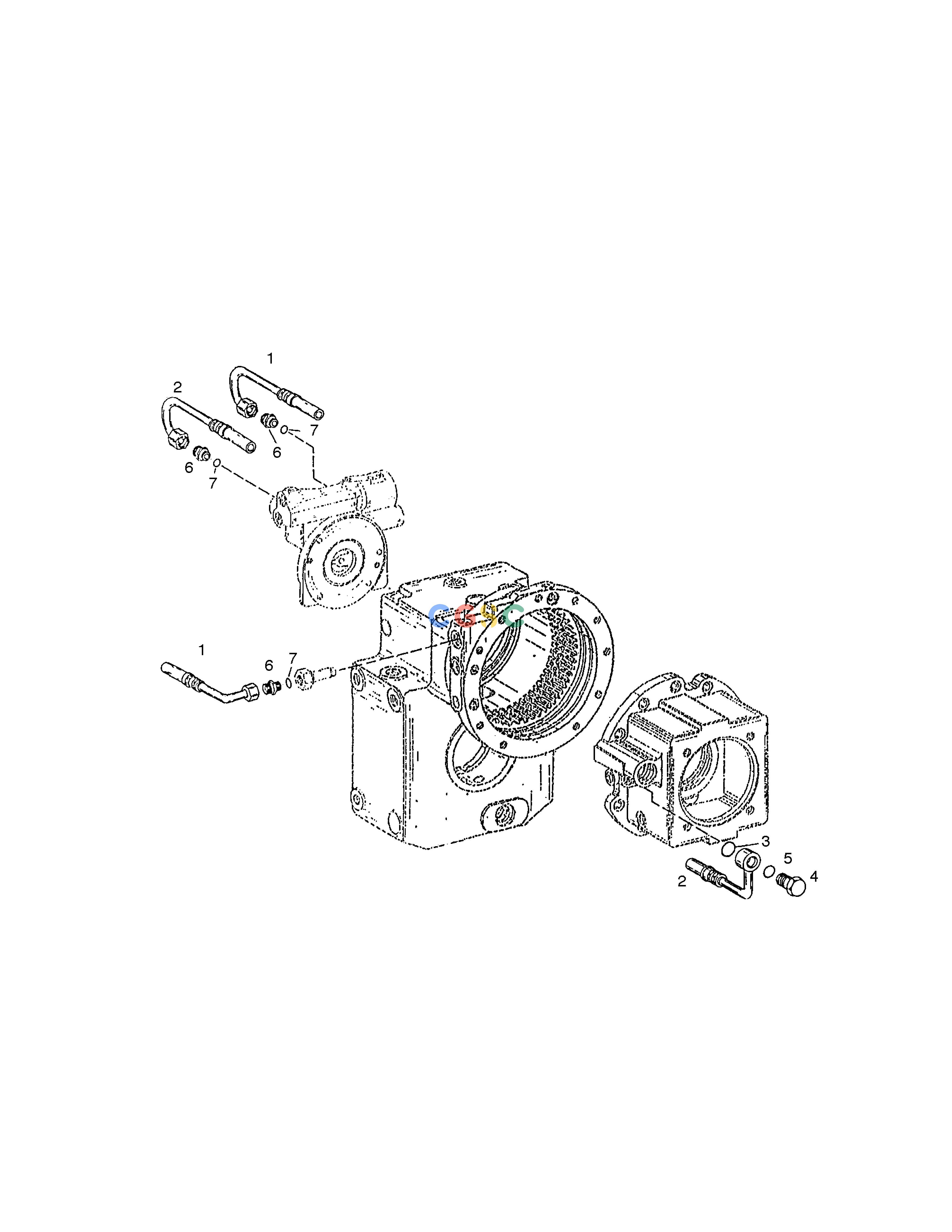 斗山零件查询PIPING-TRANSMISSION SOLAR 210W-V Doosan parts catalog online