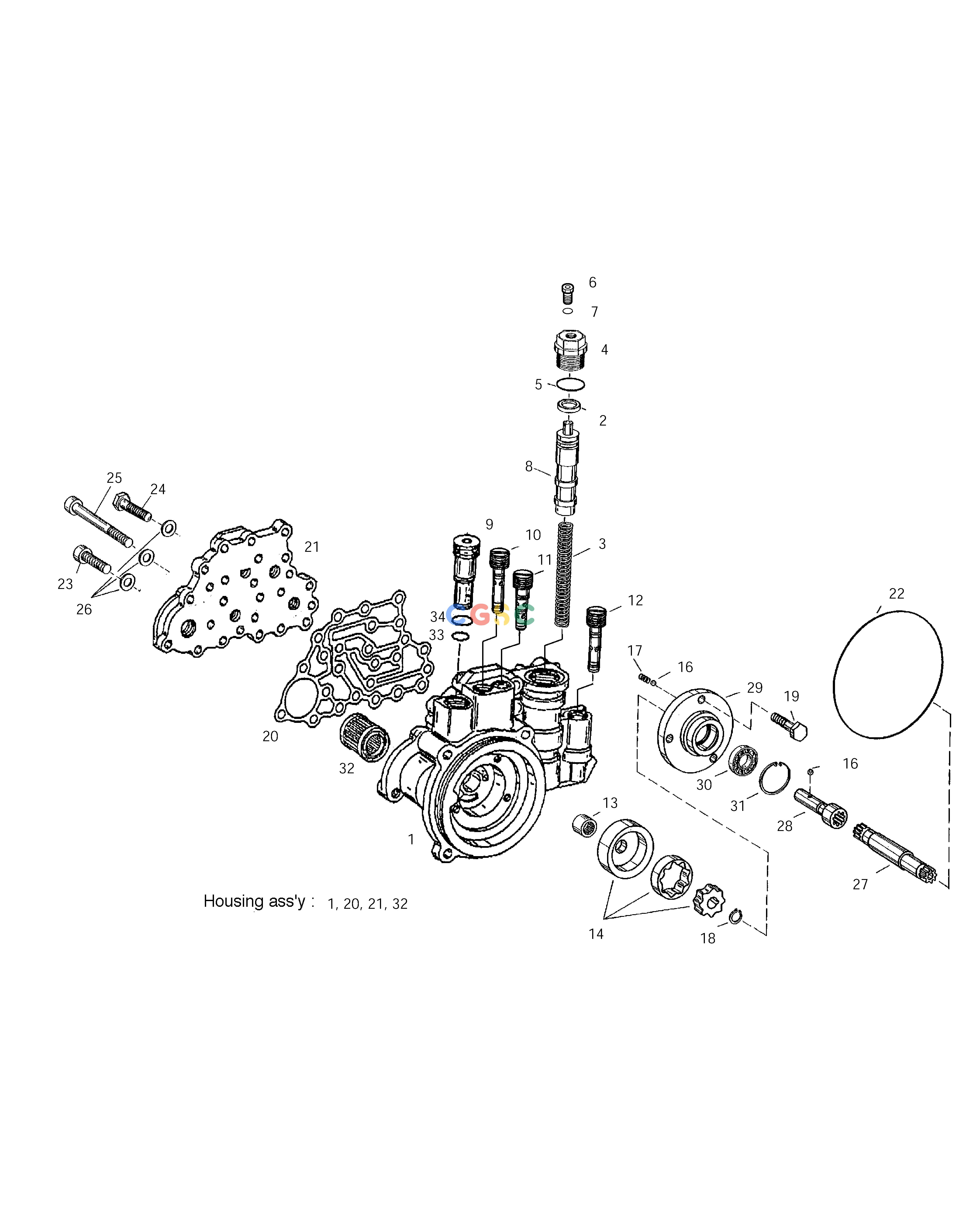 斗山零件查询GEAR SHIFTING GOVERNOR-TRANSMISSION SOLAR 210W-V Doosan parts catalog online