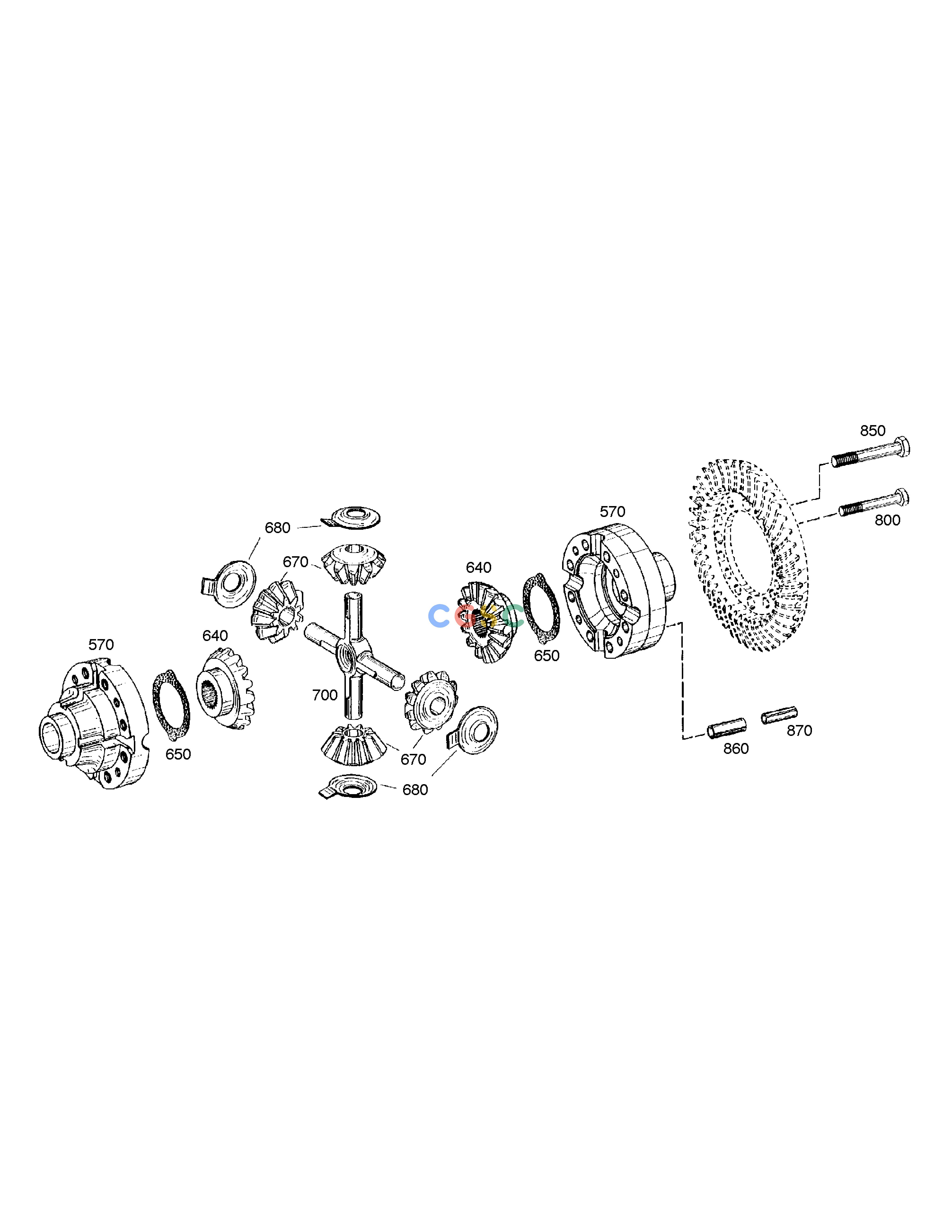 斗山零件查询DIFFERENTIAL-FRONT AXLE SOLAR 210W-V Doosan parts catalog online