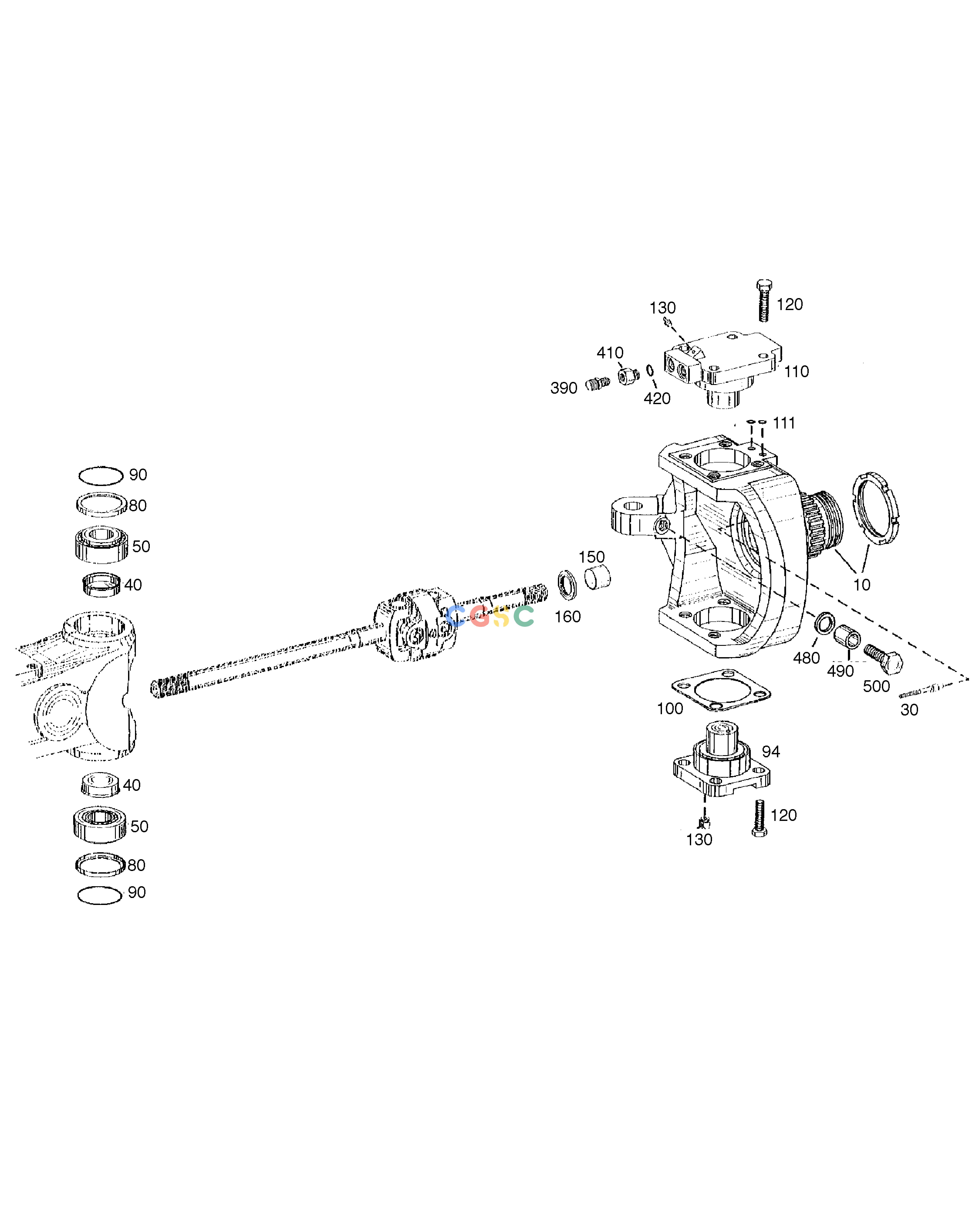 斗山零件查询JOINT HOUSING-FRONT AXLE SOLAR 210W-V Doosan parts catalog online