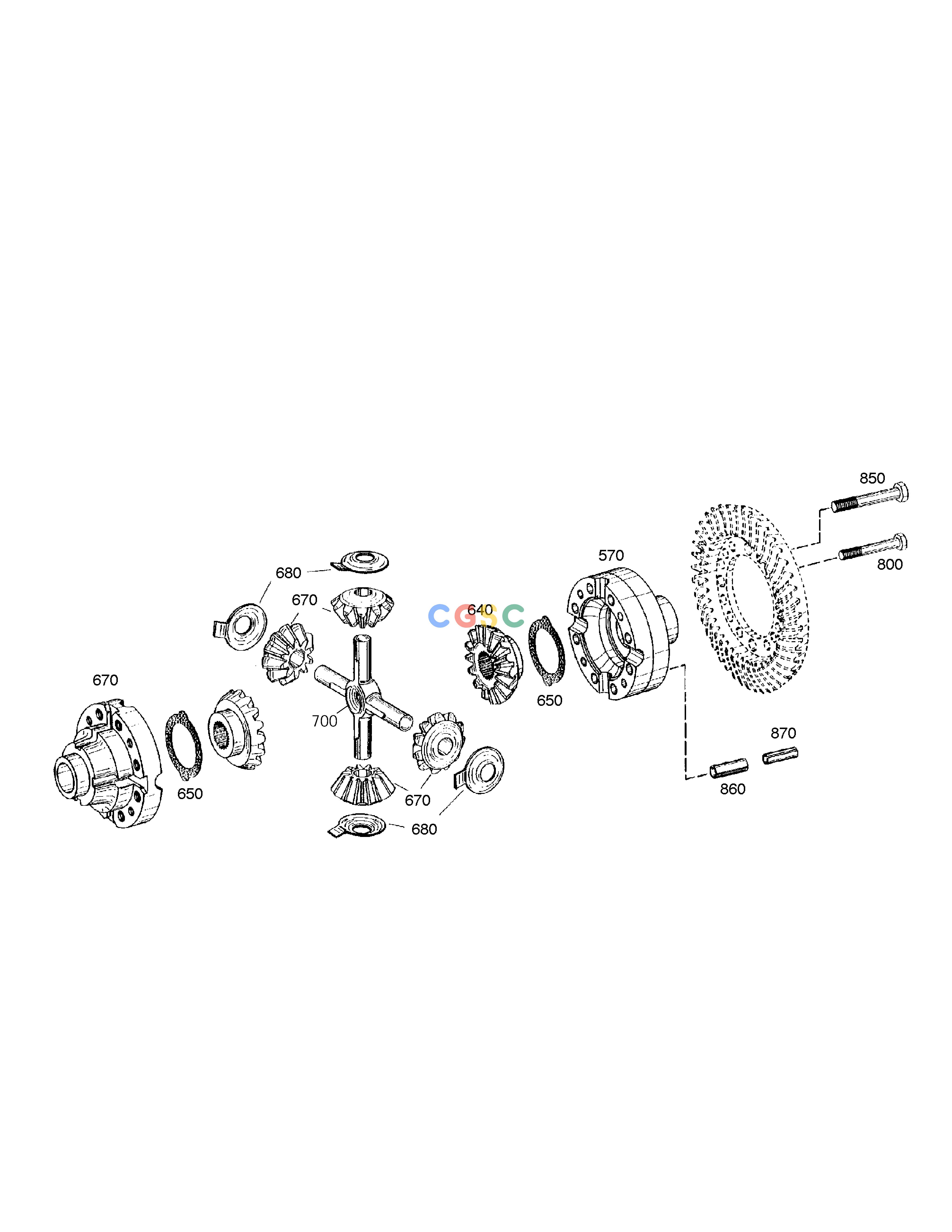 斗山零件查询DIFFERENTIAL-REAR AXLE SOLAR 210W-V Doosan parts catalog online