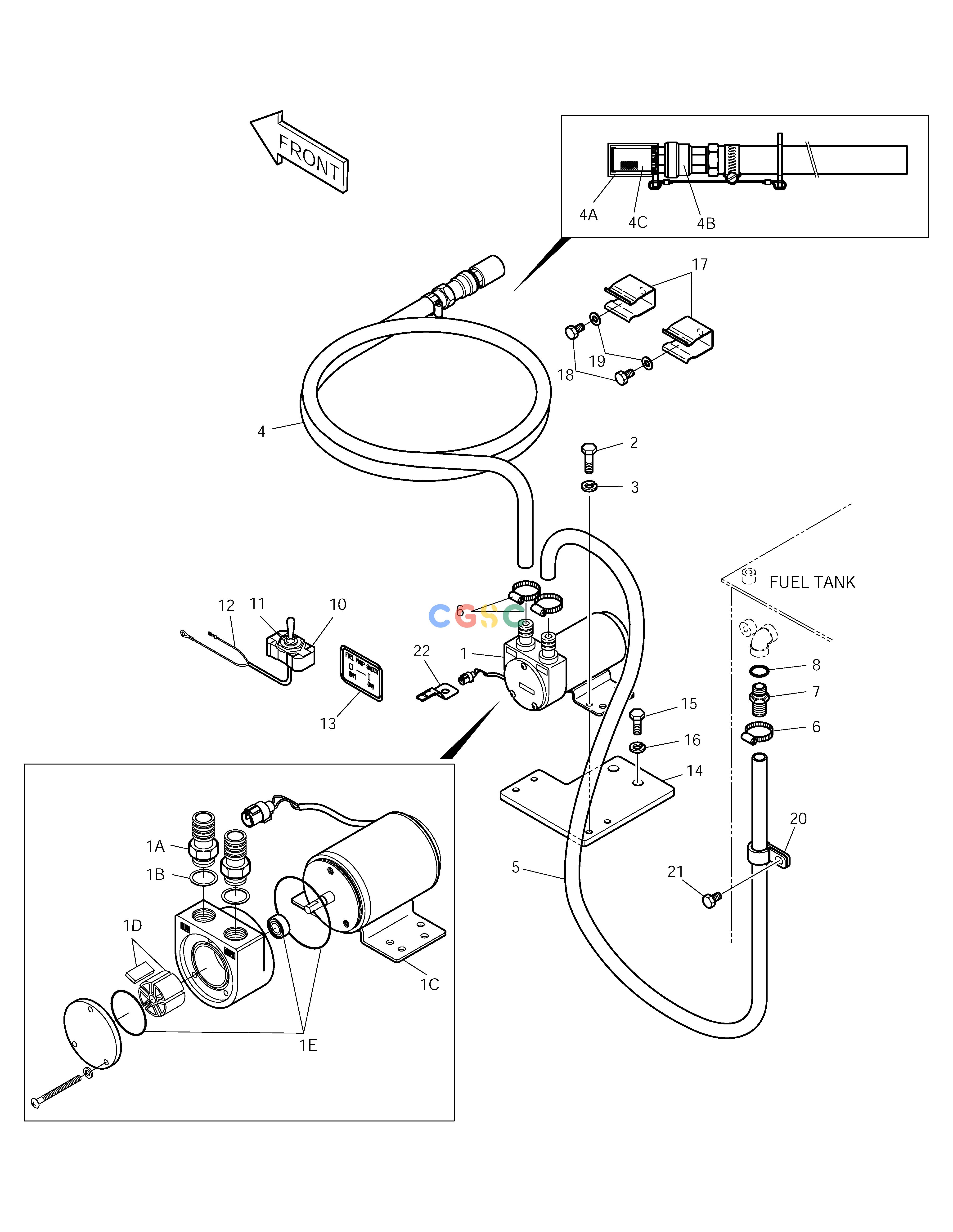 斗山零件查询FUEL FILLER PUMP ASS'Y SOLAR 210W-V Doosan parts catalog online