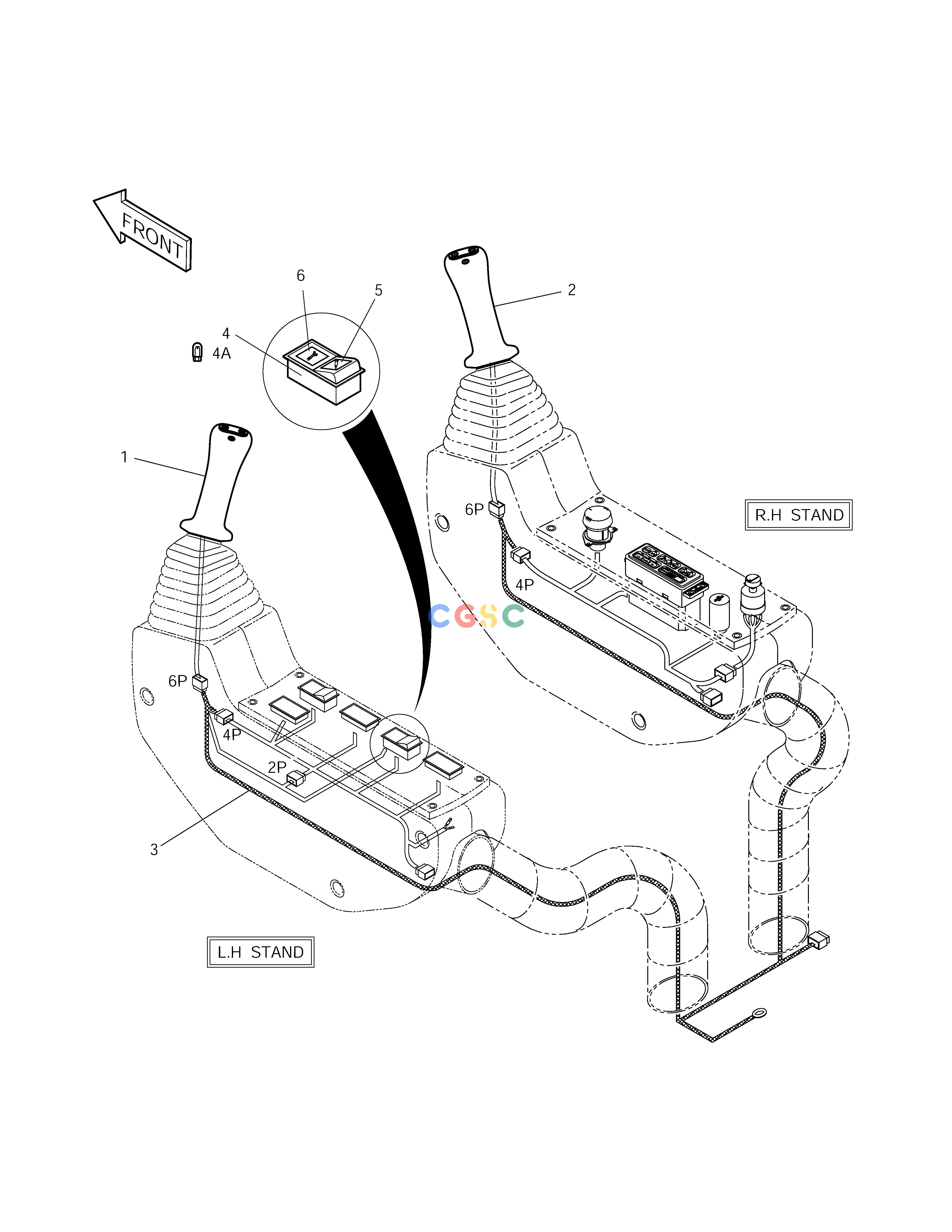 斗山零件查询JOYSTICK VALVE ASS'Y-3 SWITCH SOLAR 210W-V Doosan parts catalog online