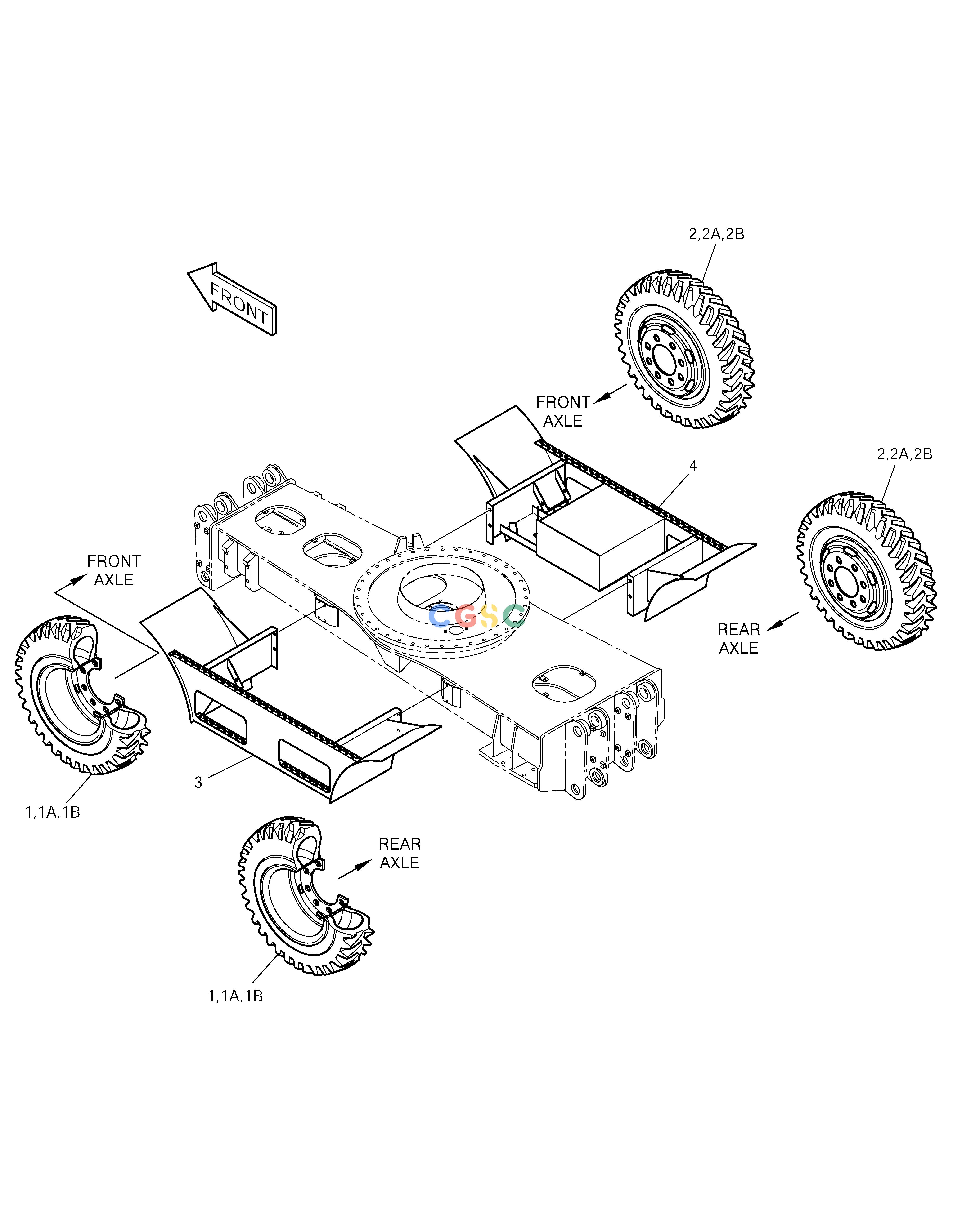 斗山零件查询POWER TRAIN-SINGLE TYRE OPT. SOLAR 210W-V Doosan parts catalog online