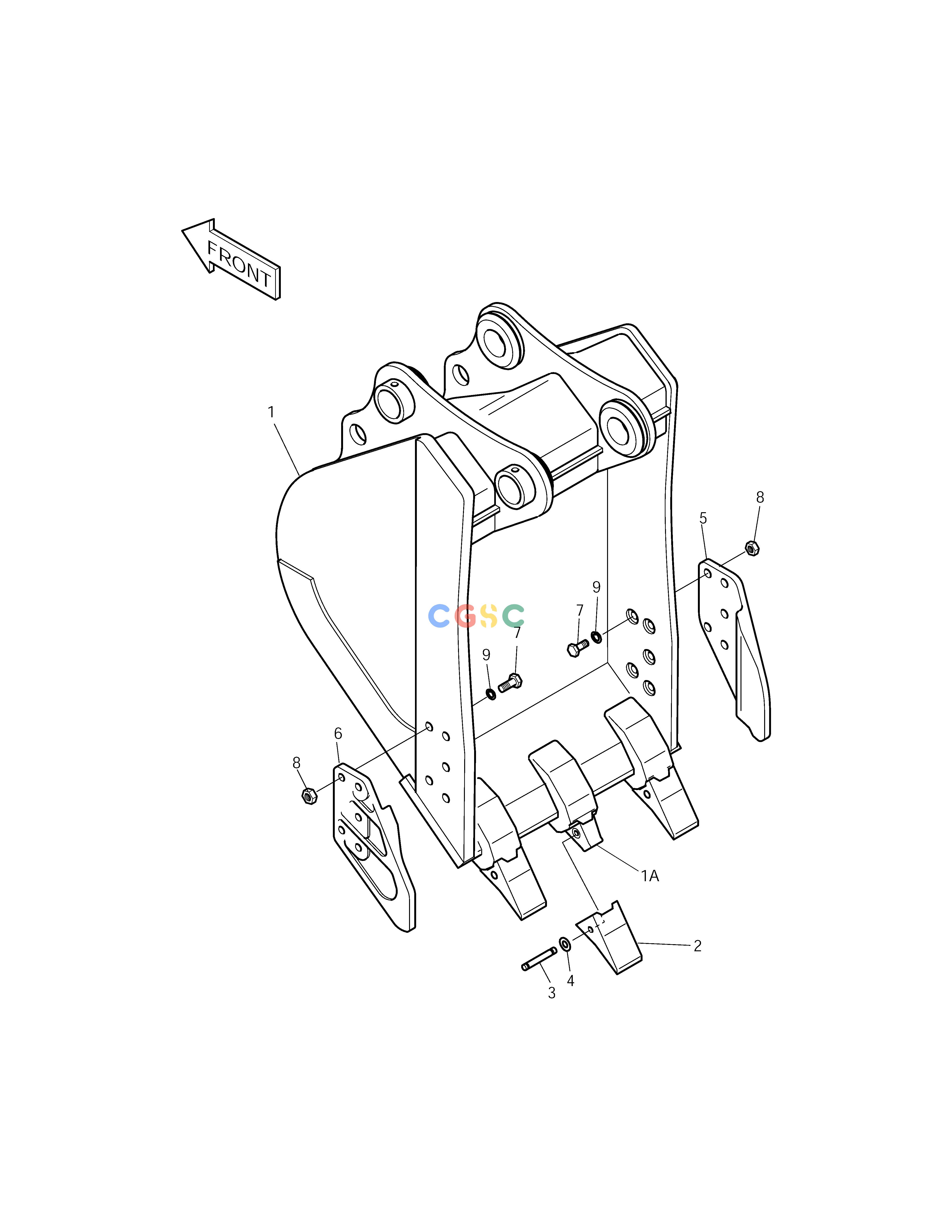 斗山零件查询BUCKET-0.50m³ SOLAR 210W-V Doosan parts catalog online