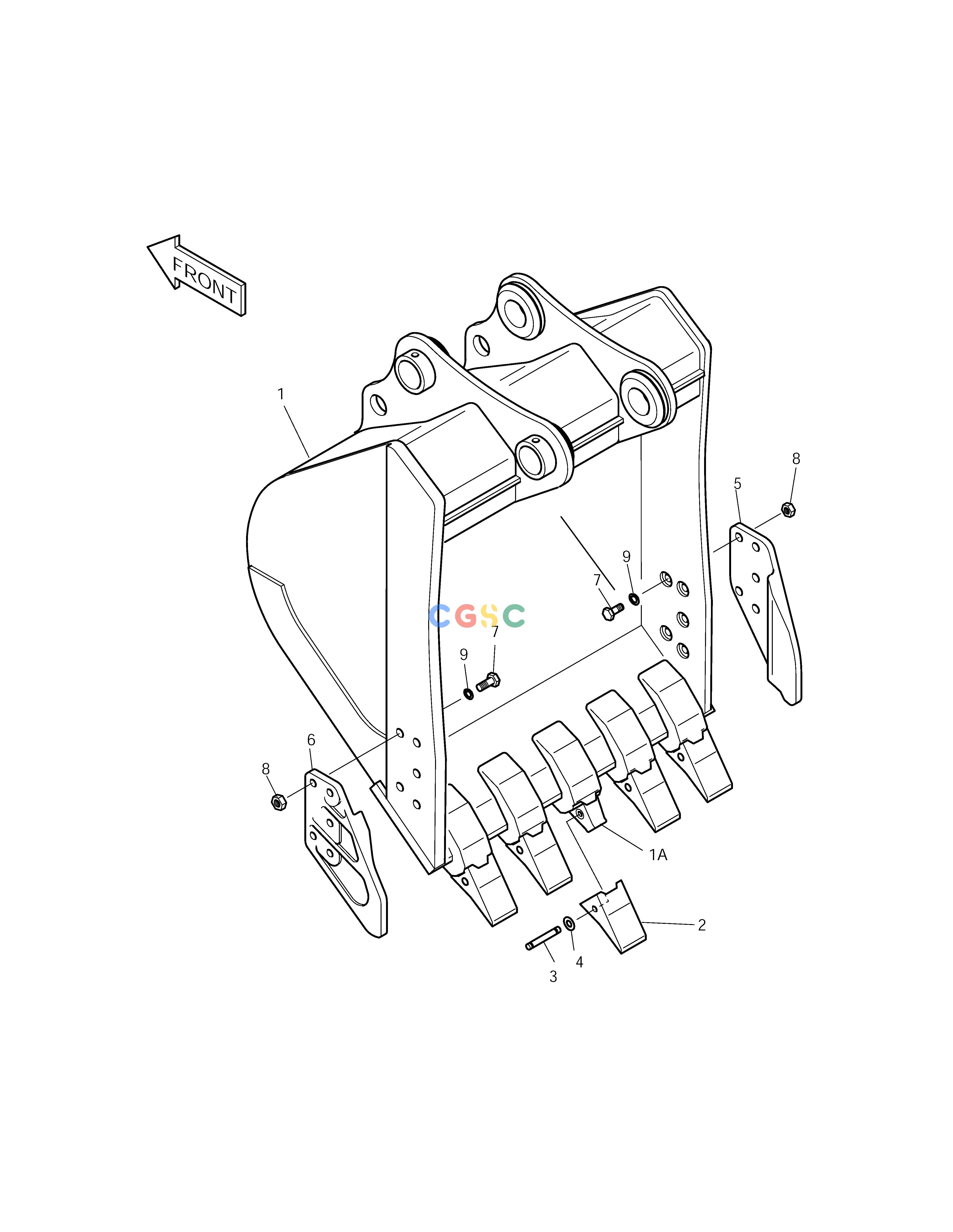 斗山零件查询BUCKET-0.81m³ SOLAR 210W-V Doosan parts catalog online
