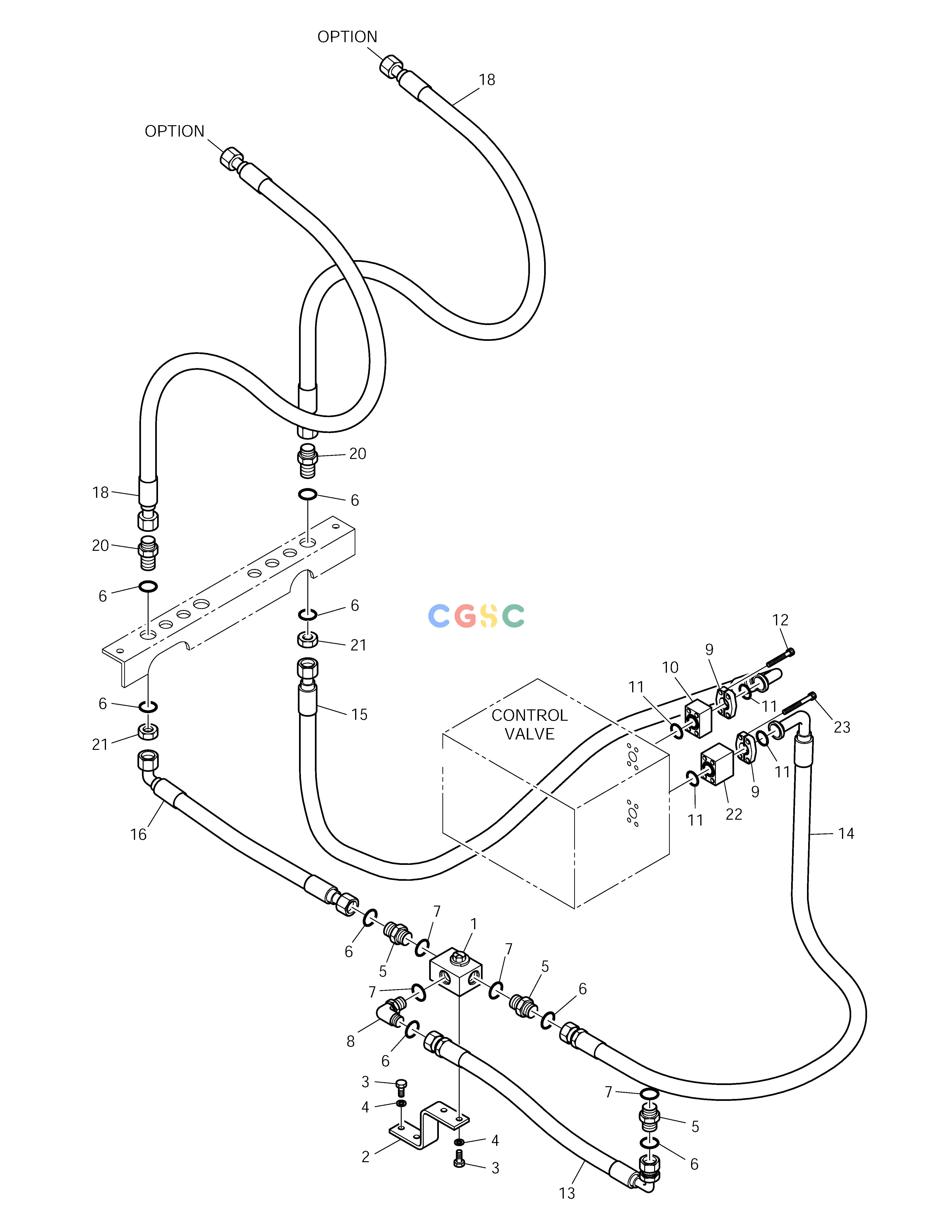 斗山零件查询MAIN PIPING-ARTI.BOOM-1 & 2 WAY SOLAR 210W-V Doosan parts catalog online