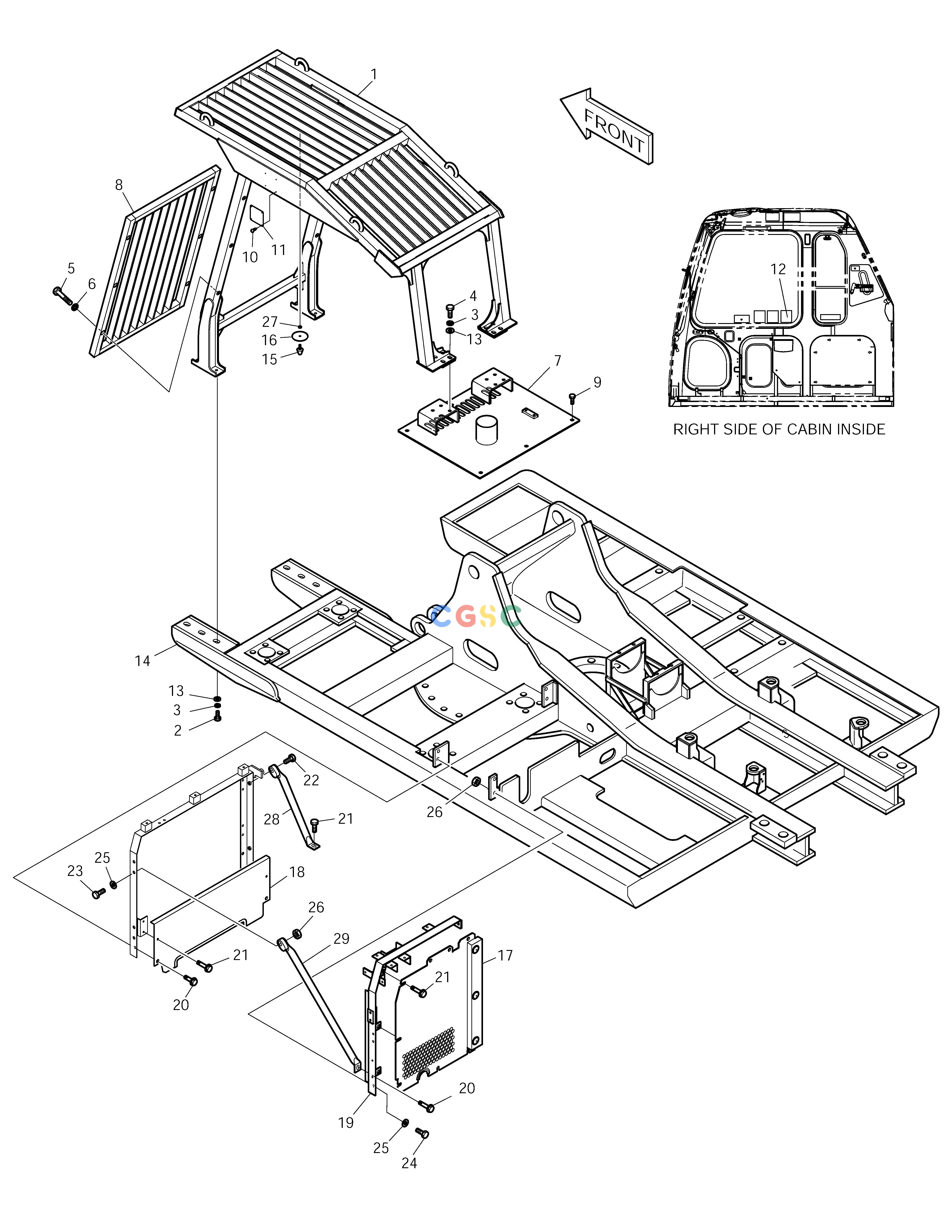 斗山零件查询F.O.G.S GUARD SOLAR 210W-V Doosan parts catalog online