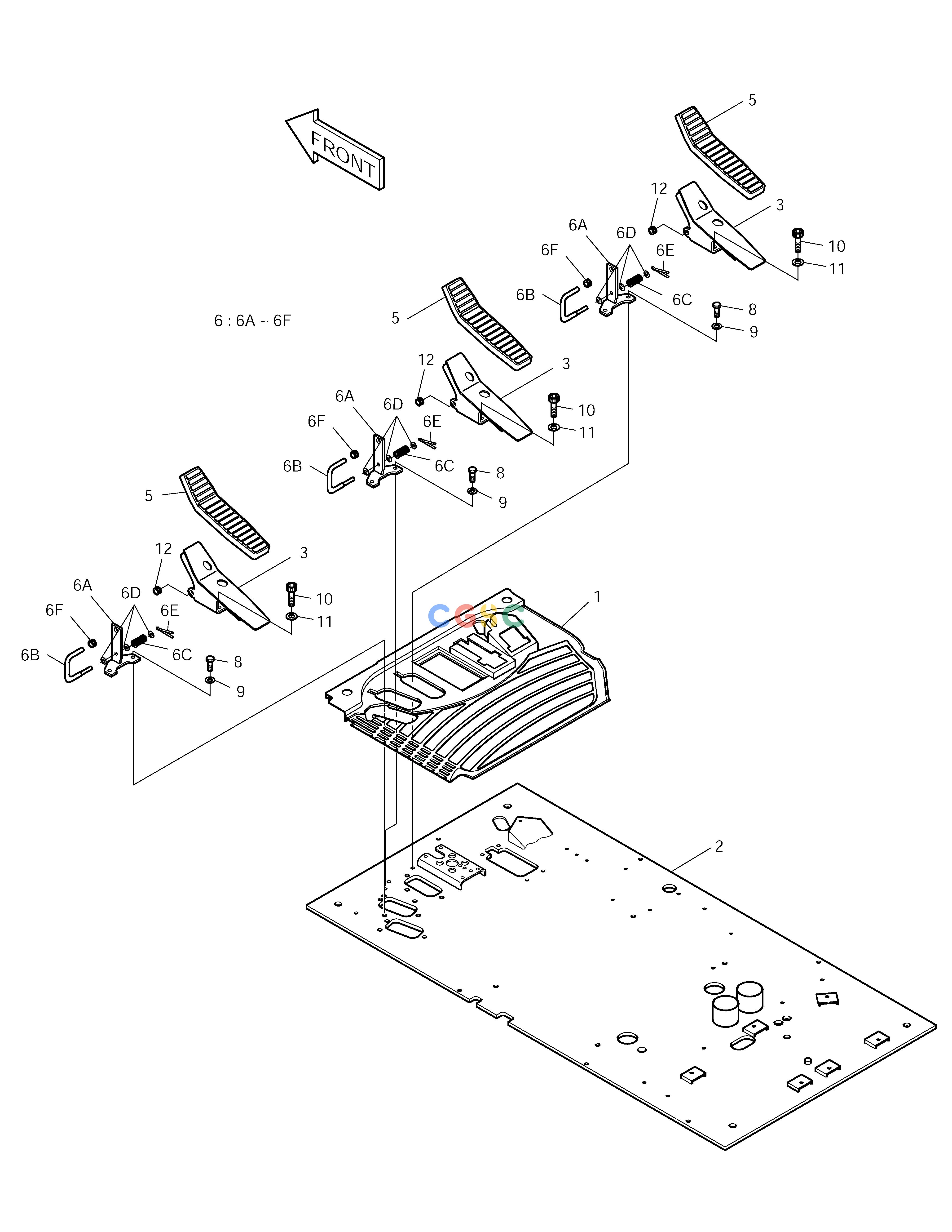 斗山零件查询FLOOR ASS'Y-MULTI PIPING SOLAR 210W-V Doosan parts catalog online