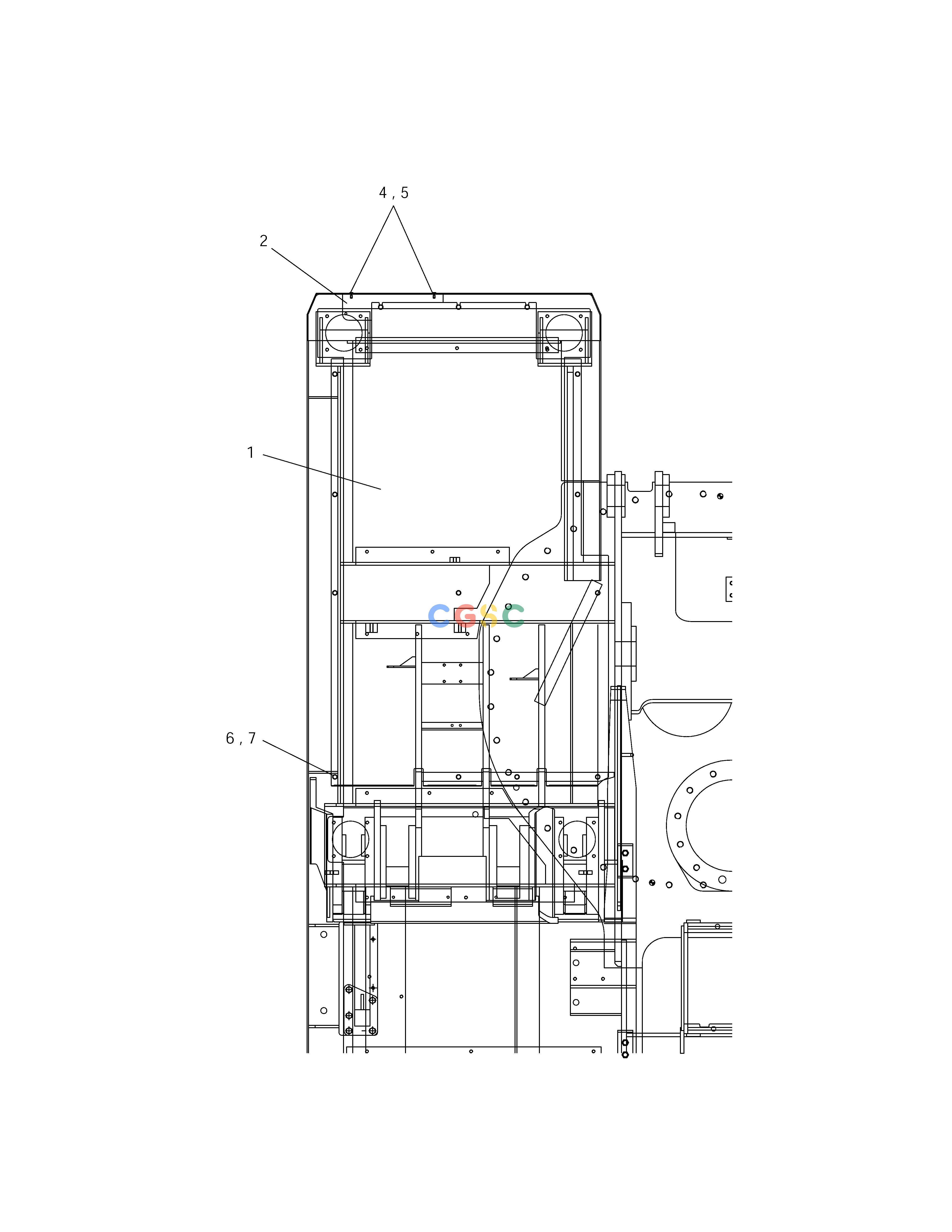 斗山零件查询COVER ASS'Y-MATERIAL HANDLING SOLAR 210W-V Doosan parts catalog online