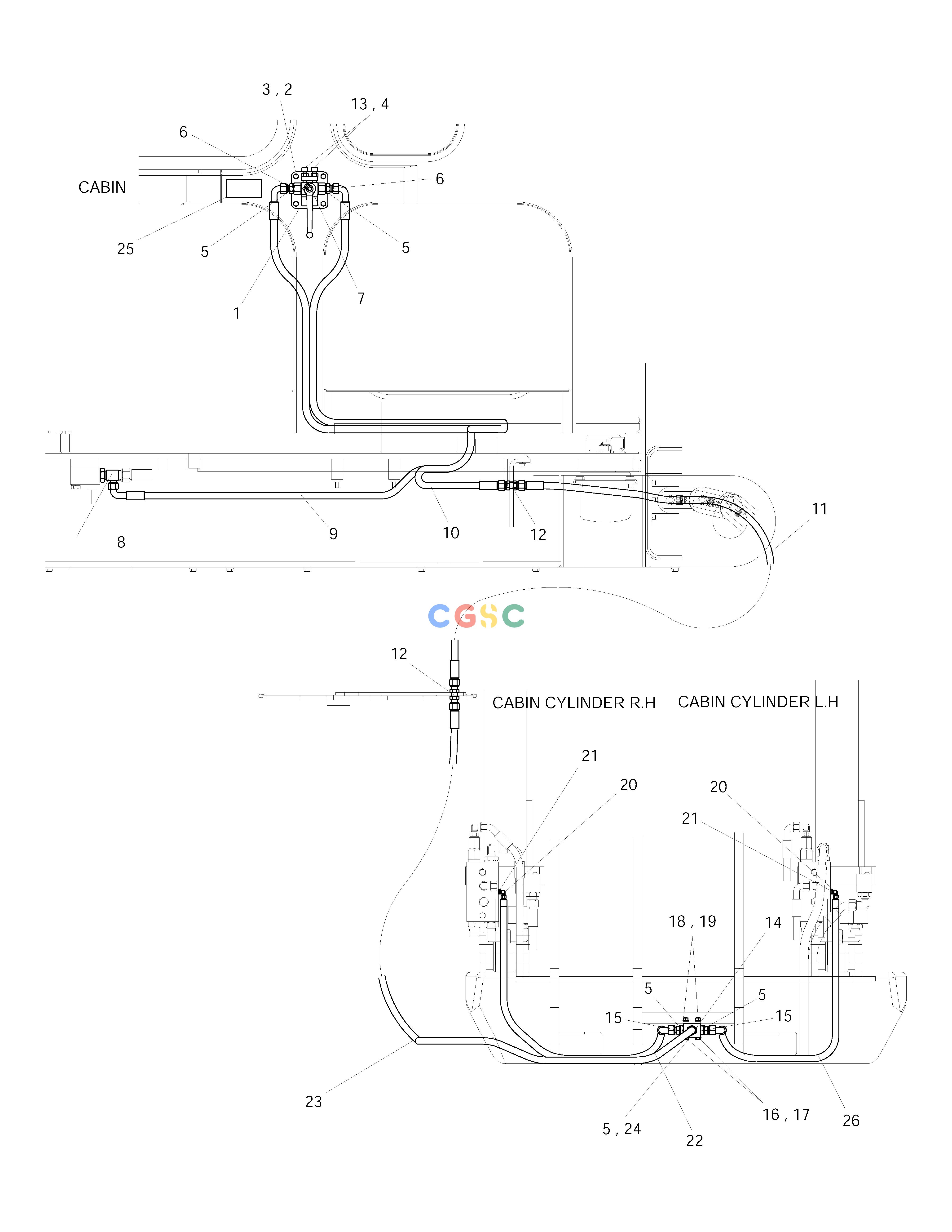 斗山零件查询PILOT SECURITY VALVE-MATERIAL HANDLING SOLAR 210W-V Doosan parts catalog online